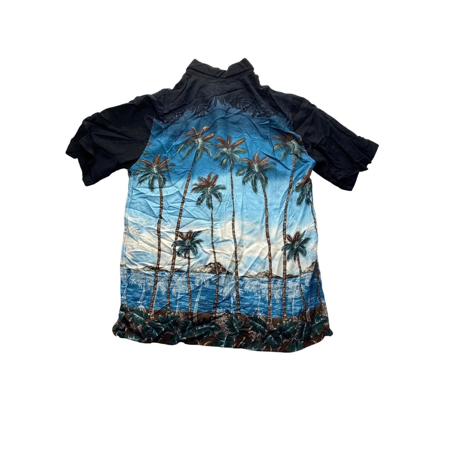 Mens Tropical Hawaiian Shirt By Batik Bay Palm Tree Print Short Sleeve #7361