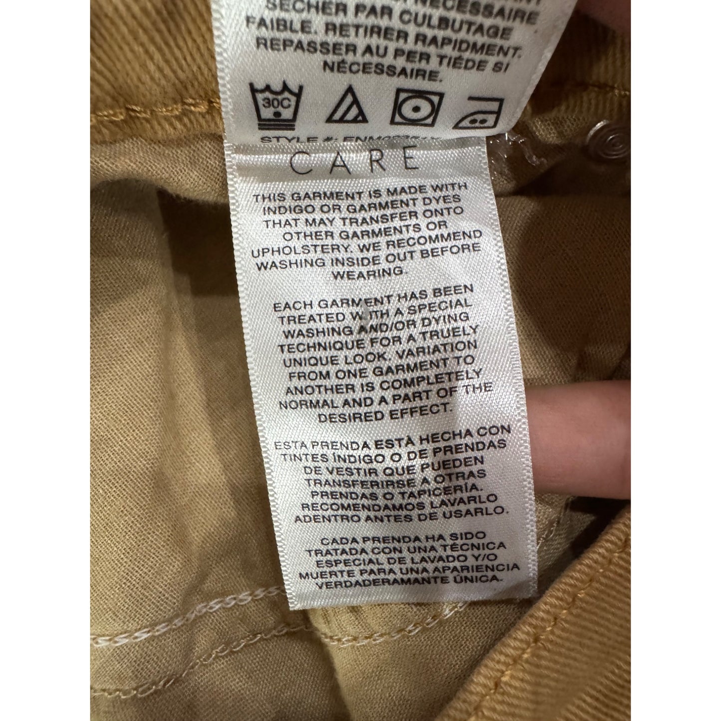 Kensie Vintage Luxe Slim Fit Brown Jeans With Frayed Hem 4/27 #7939