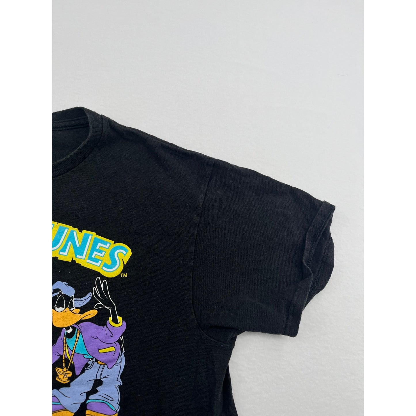 Looney Tunes Mens Black Graphic T-Shirt Medium 100% Cotton #6218