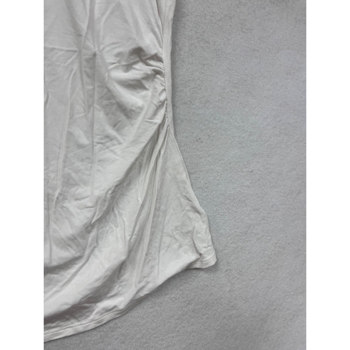 Women’s Medium White House Black Market White Embellished Scoop Neck Tank Top #6734