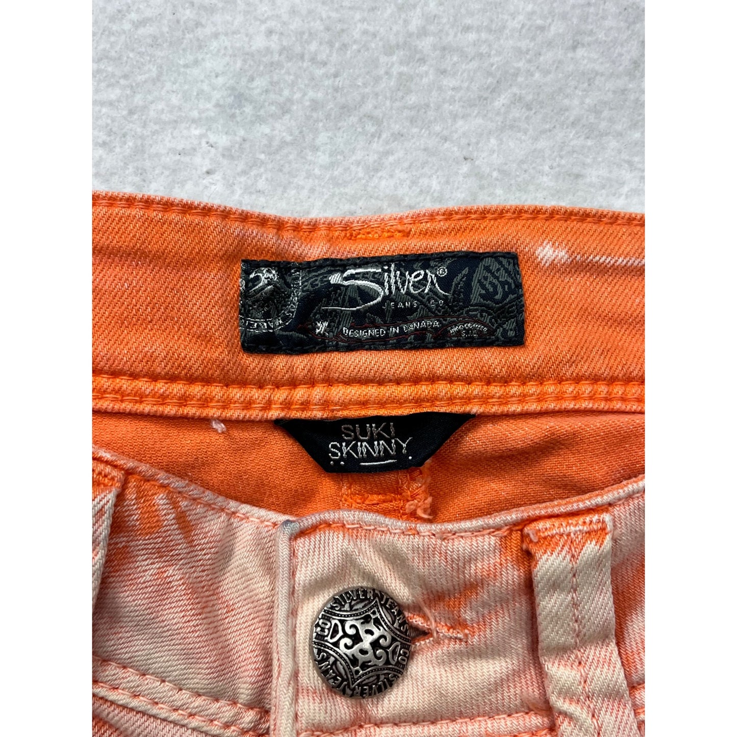 Silver Jeans Co. Suki Skinny Womens 27/31 (Us 4) Light Pink Orange Jeans