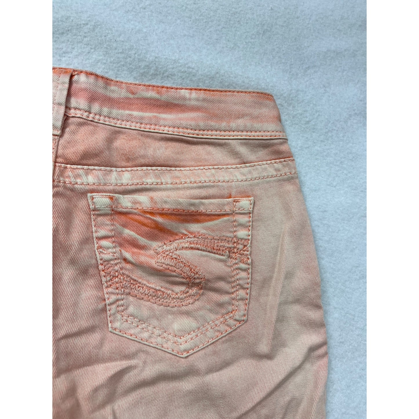 Silver Jeans Co. Suki Skinny Womens 27/31 (Us 4) Light Pink Orange Jeans
