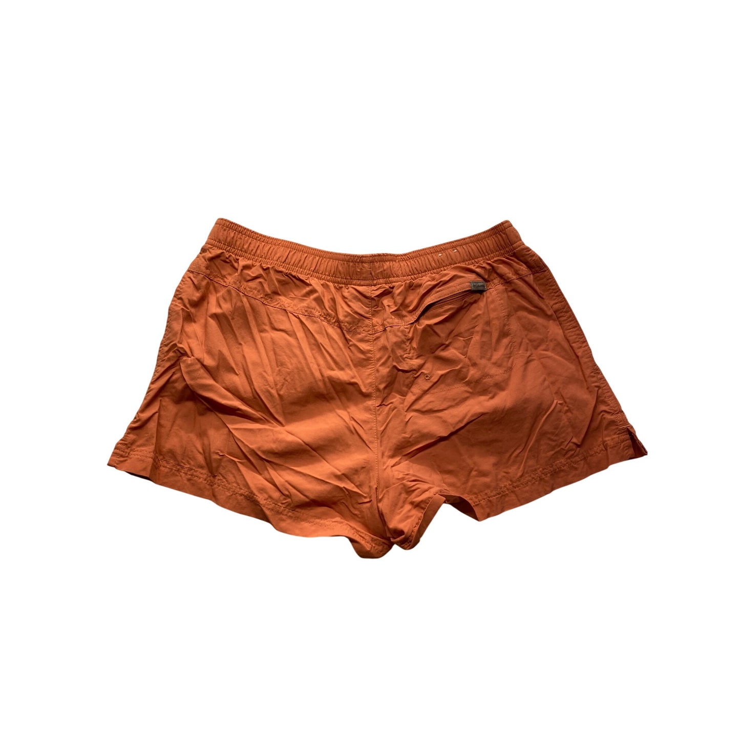 Columbia Womens Medium Orange Nylon Shorts With Elastic Waist #7333