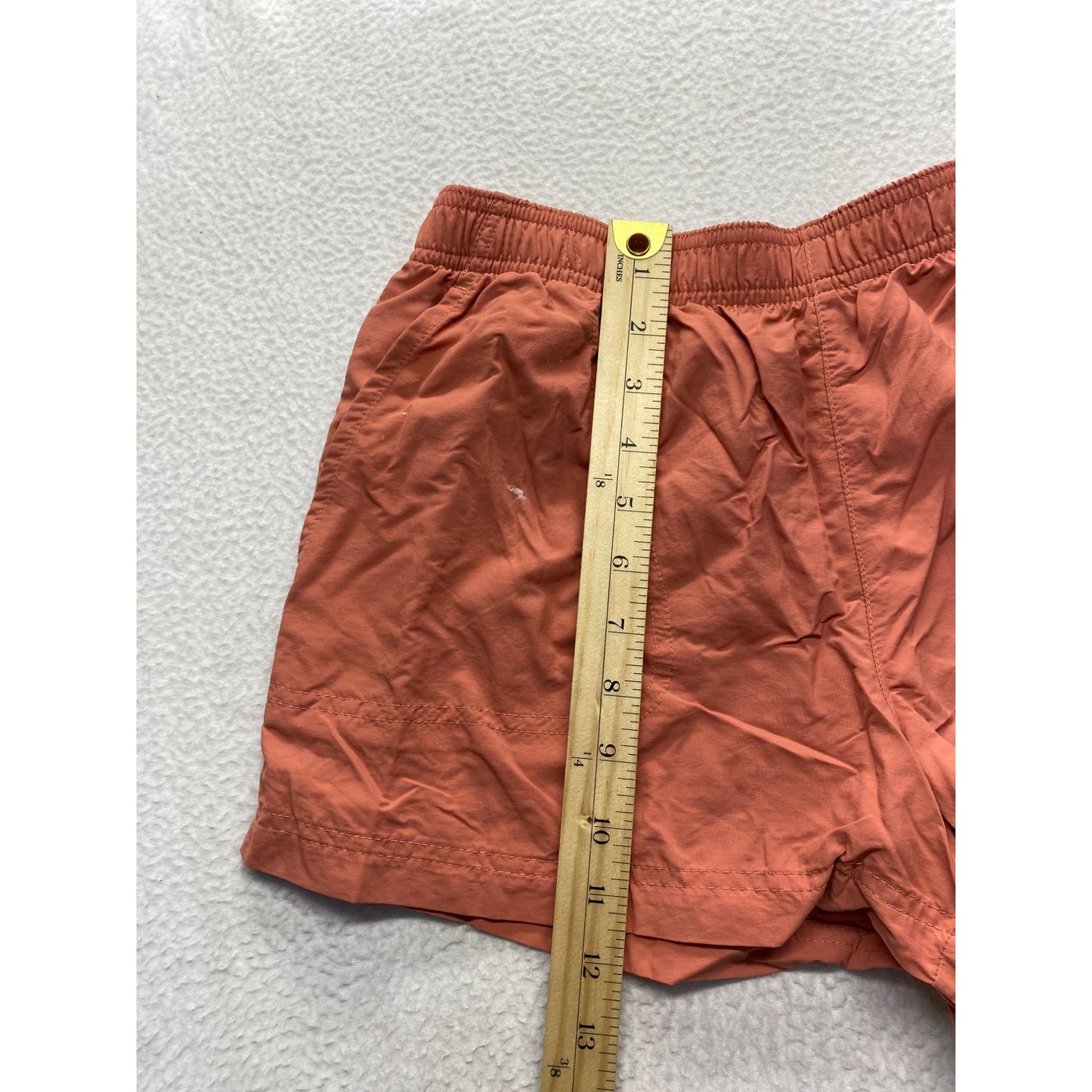 Columbia Womens Medium Orange Nylon Shorts With Elastic Waist #7333
