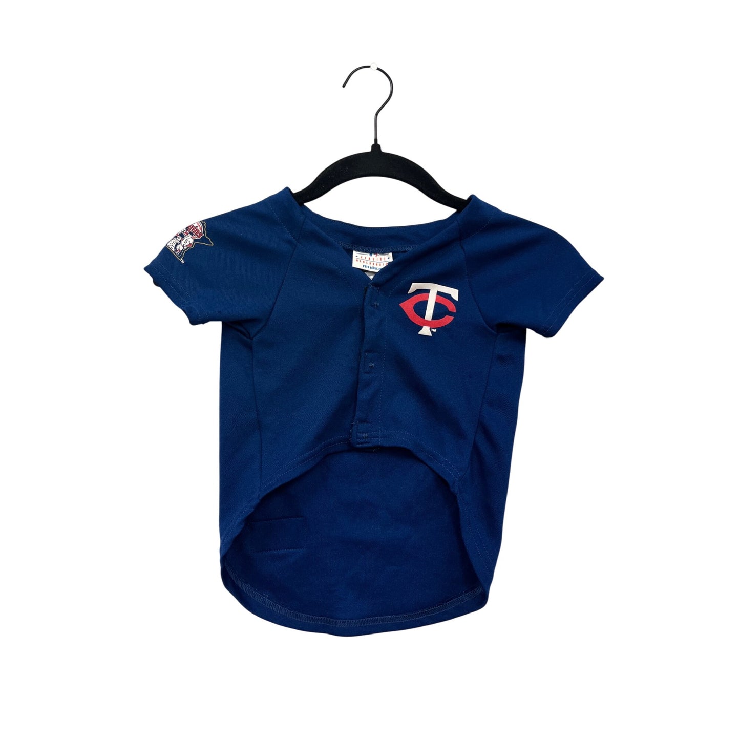 Minnesota Twins Dog Jersey Medium Blue Polyester MLB Official Pet Apparel #8987