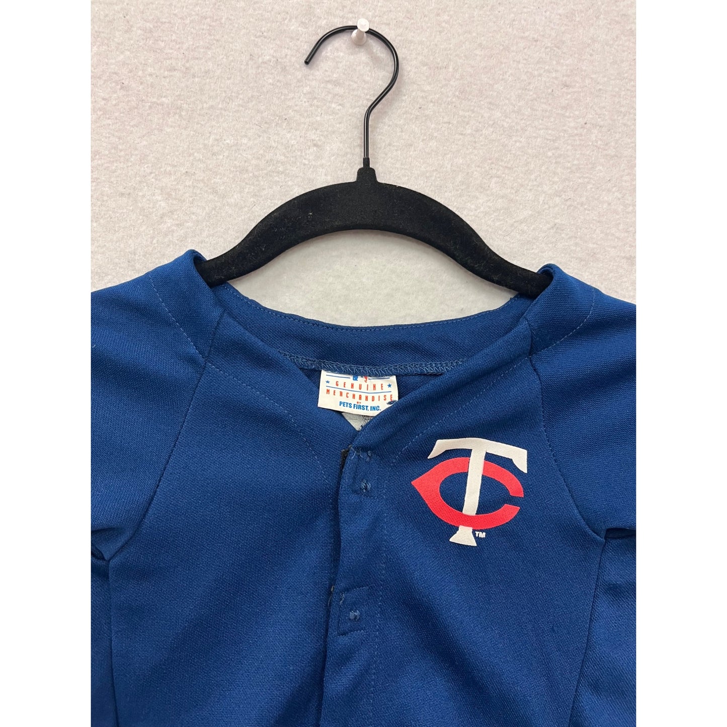 Minnesota Twins Dog Jersey Medium Blue Polyester MLB Official Pet Apparel #8987