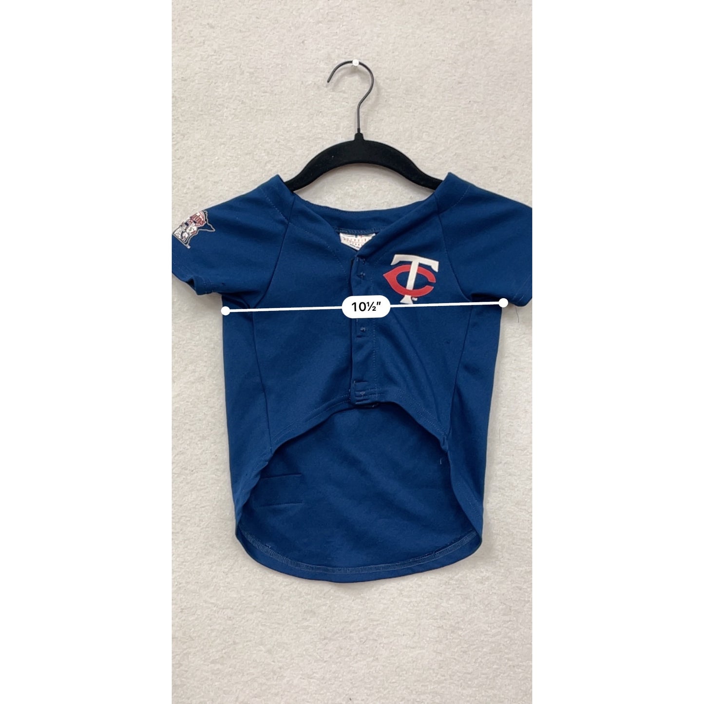 Minnesota Twins Dog Jersey Medium Blue Polyester MLB Official Pet Apparel #8987