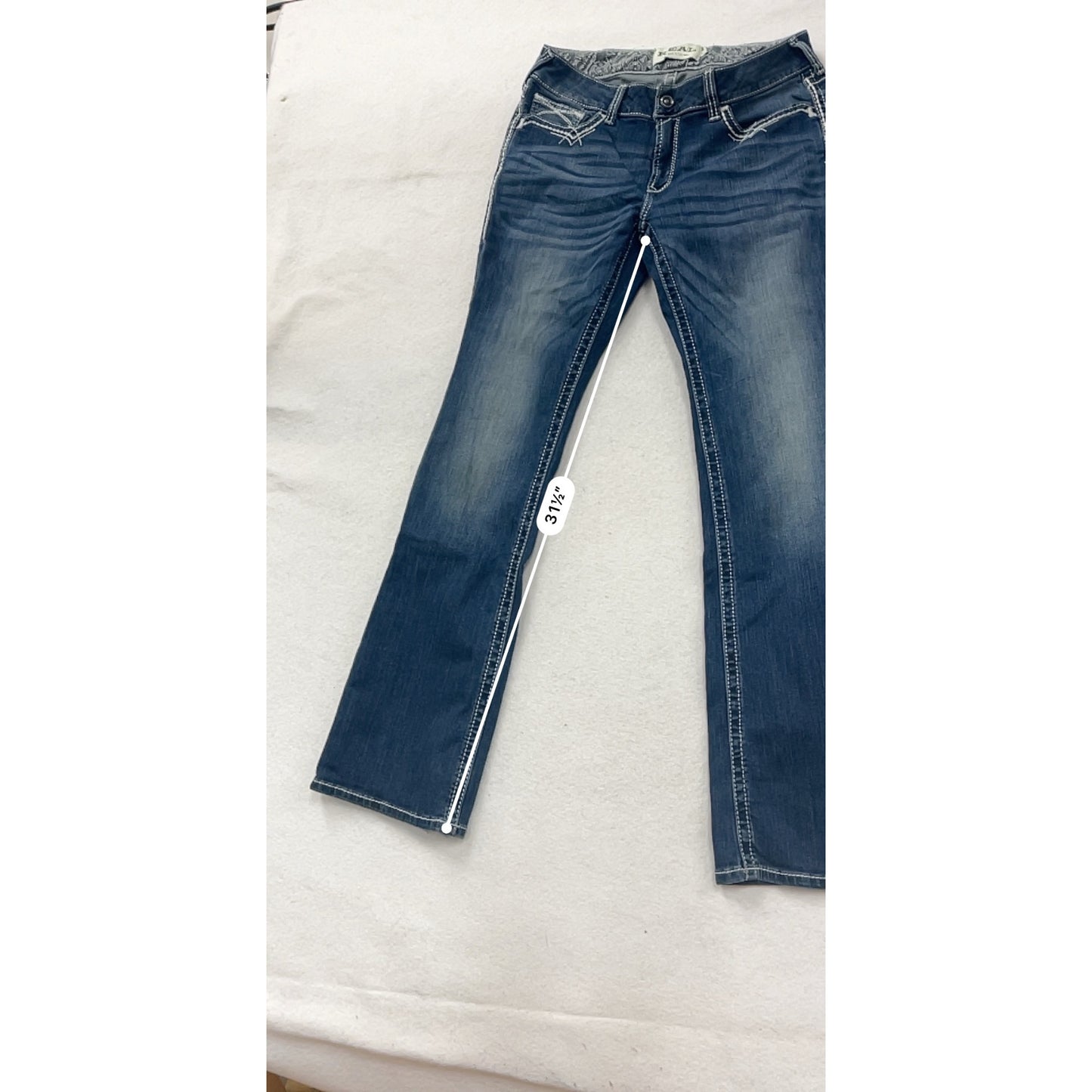 Ariat Womens REAL Denim 31L Bootcut Jeans #2A