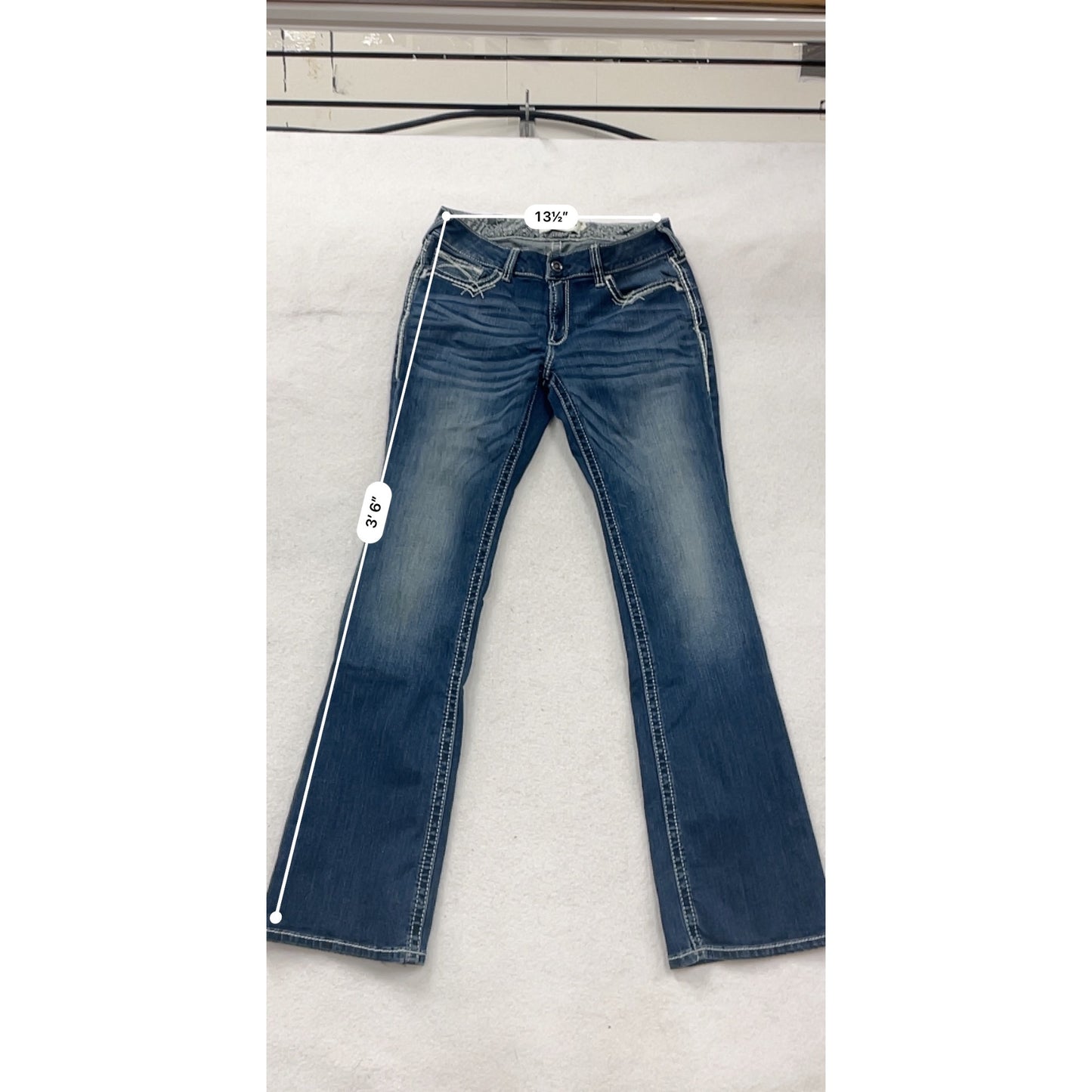 Ariat Womens REAL Denim 31L Bootcut Jeans #2A