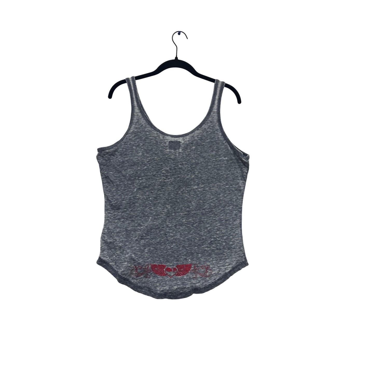 Lethal Angel Gray Graphic Tank Top Size 2X #807A