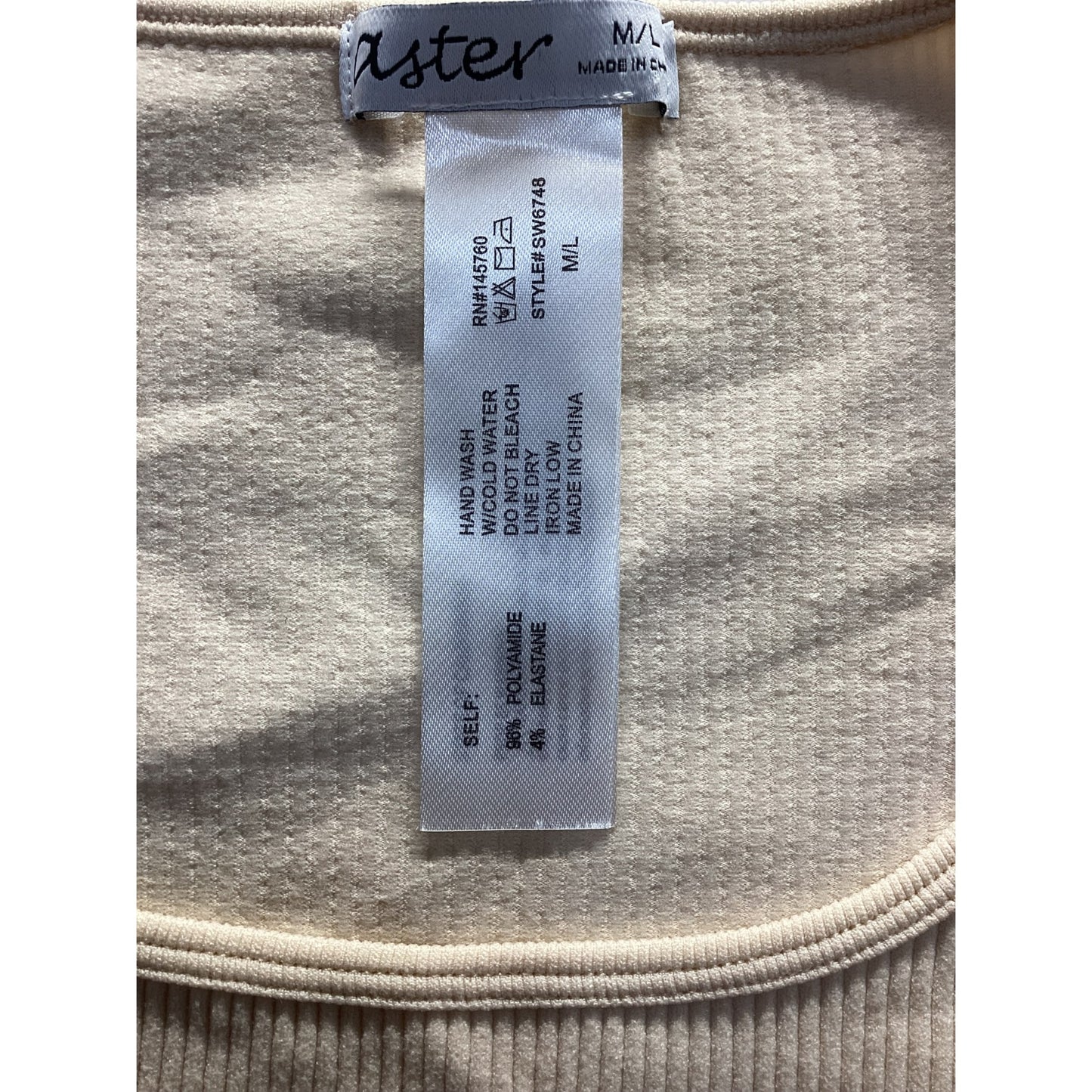 Aster Ribbed Crop top #3805