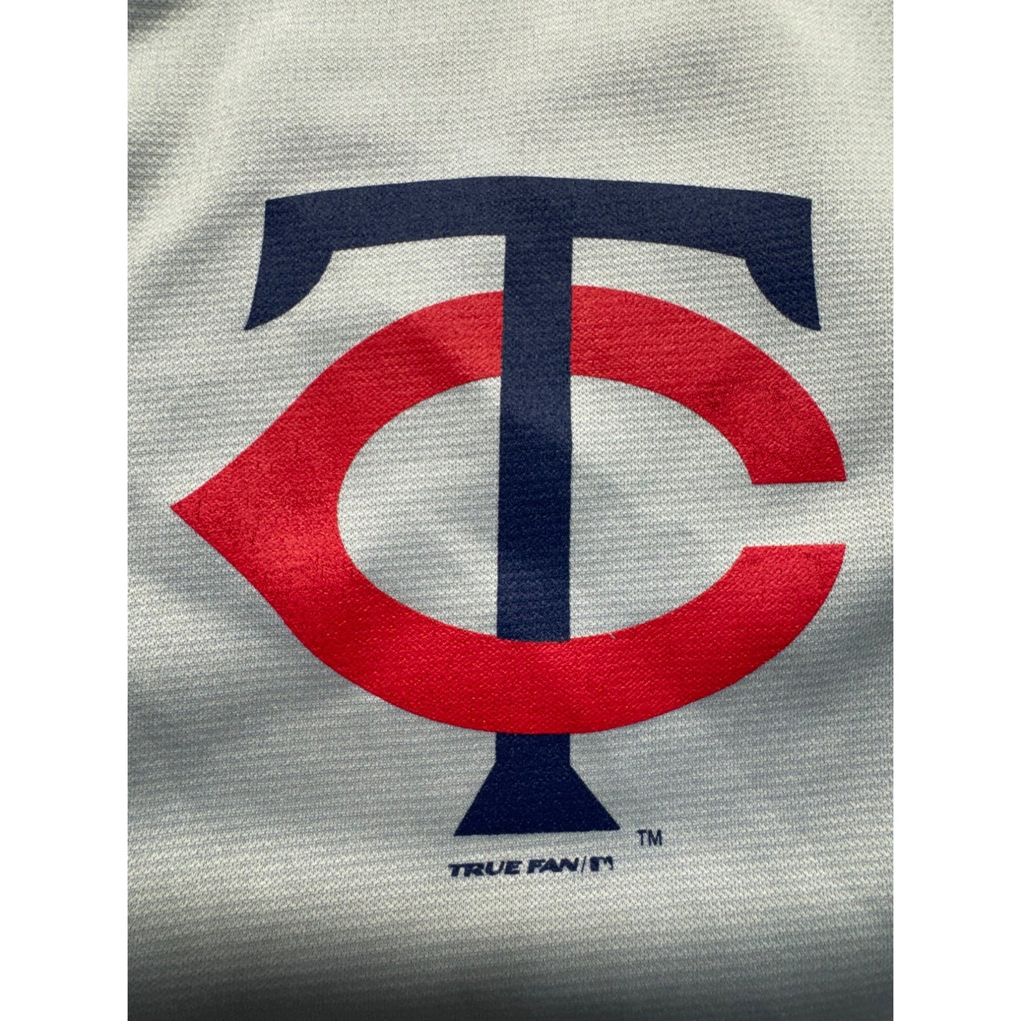 Minnesota Twins Gray Button-Up Baseball Jersey 2XL True Fan Series #7808