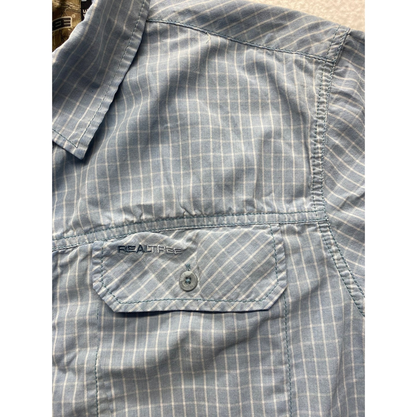 Men’s realtree blue polo #5524