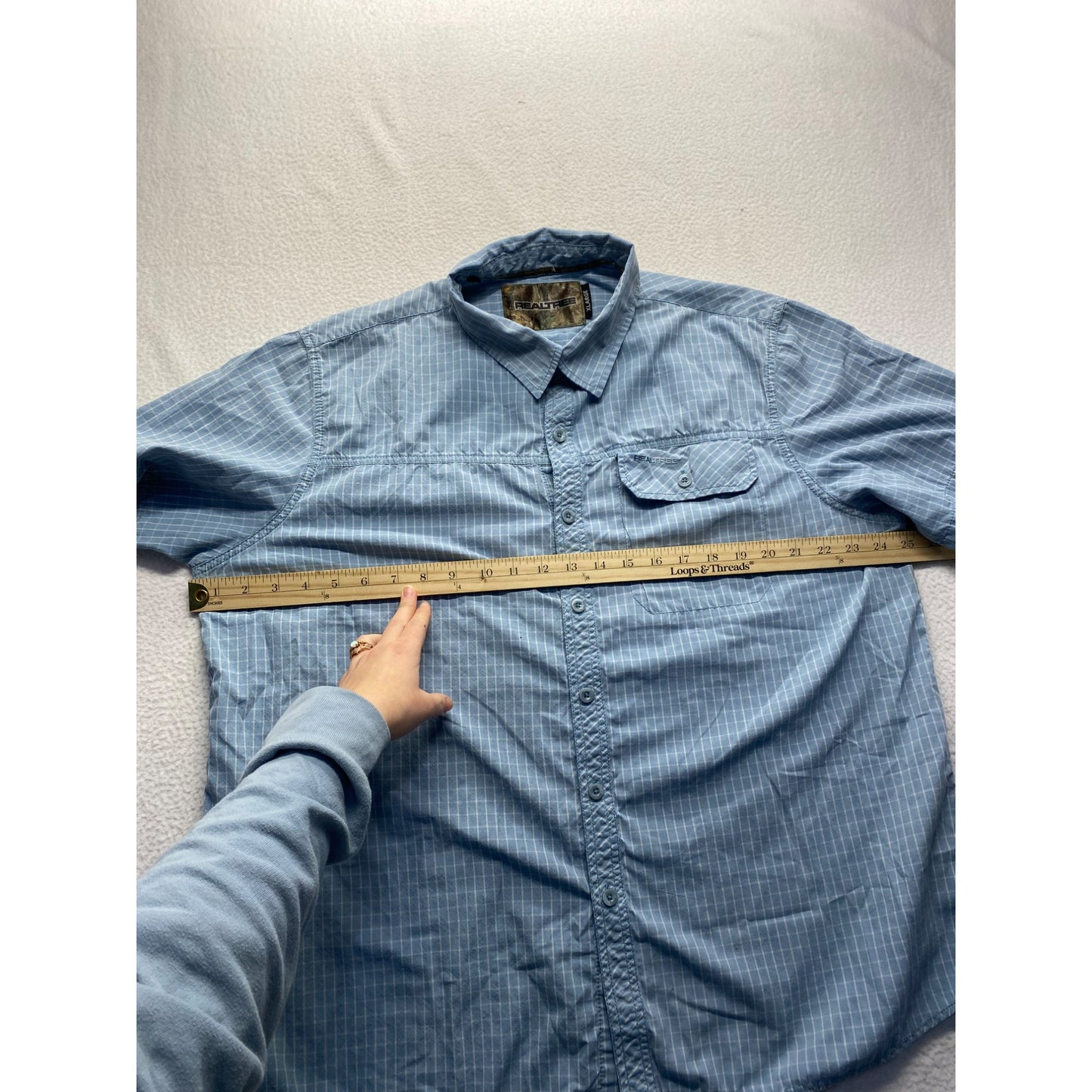 Men’s realtree blue polo #5524