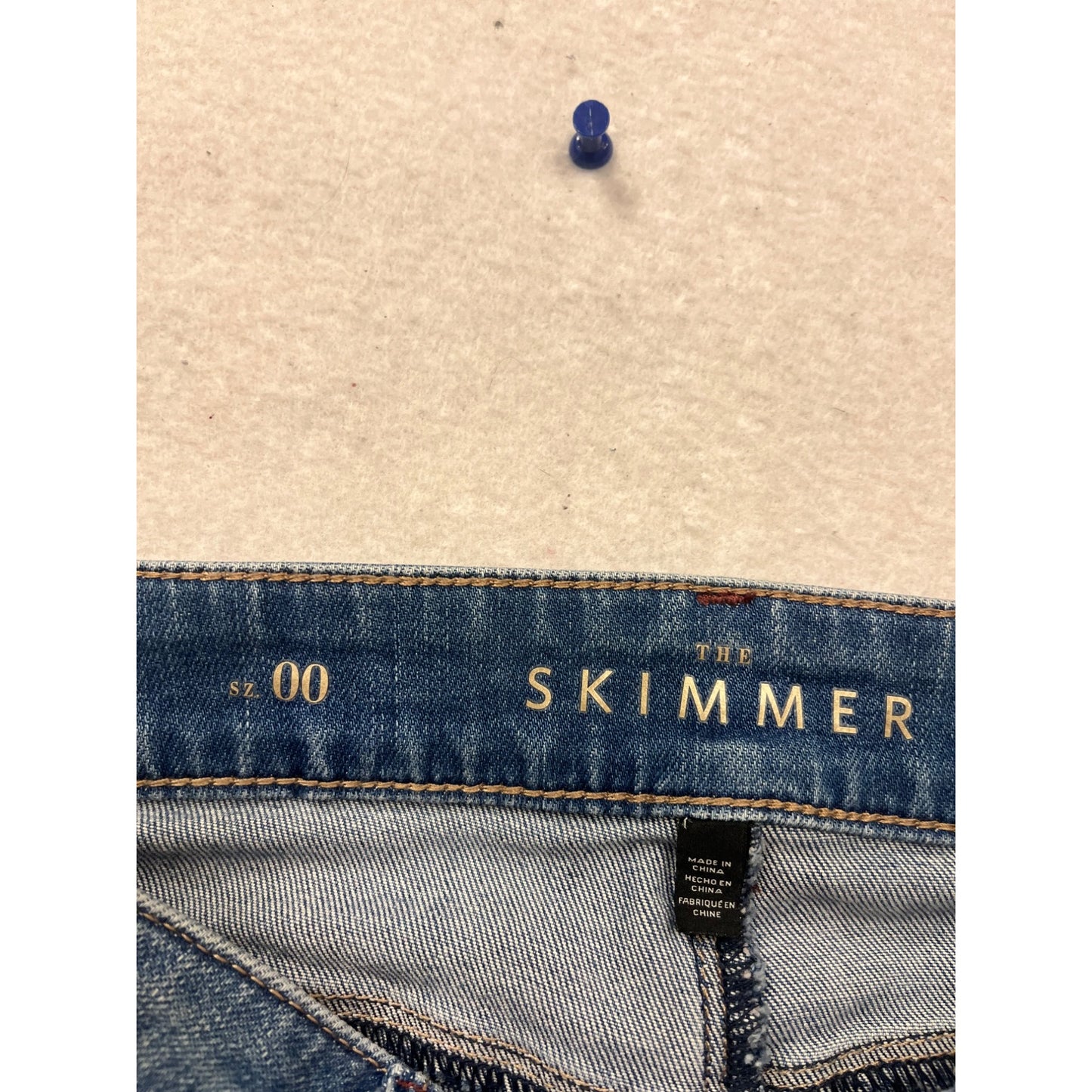 White House Black Market Skimmer Jeans Sz 00 Medium Wash #813A