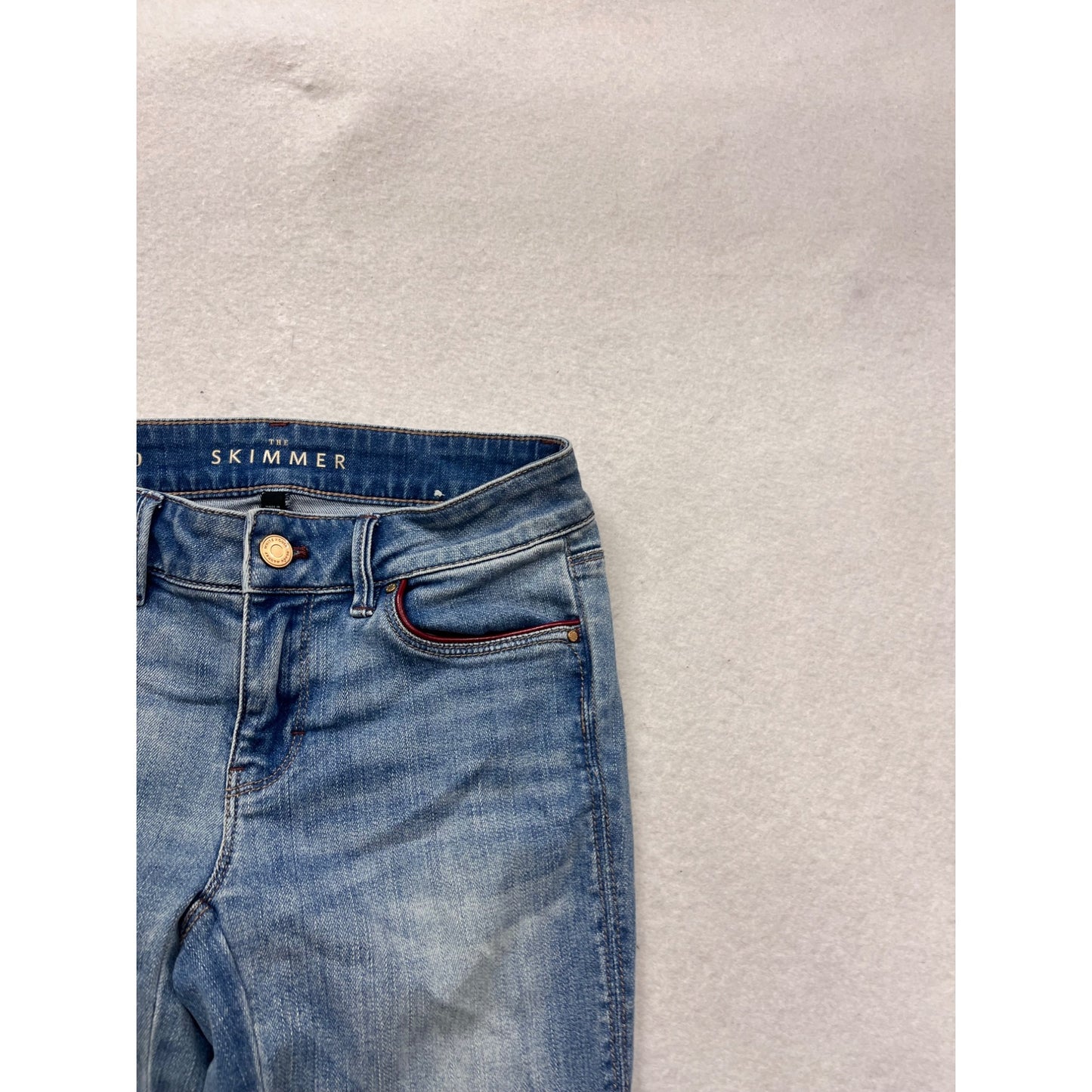 White House Black Market Skimmer Jeans Sz 00 Medium Wash #813A