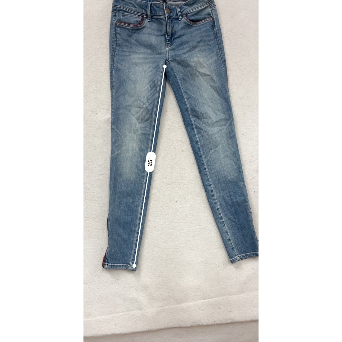White House Black Market Skimmer Jeans Sz 00 Medium Wash #813A