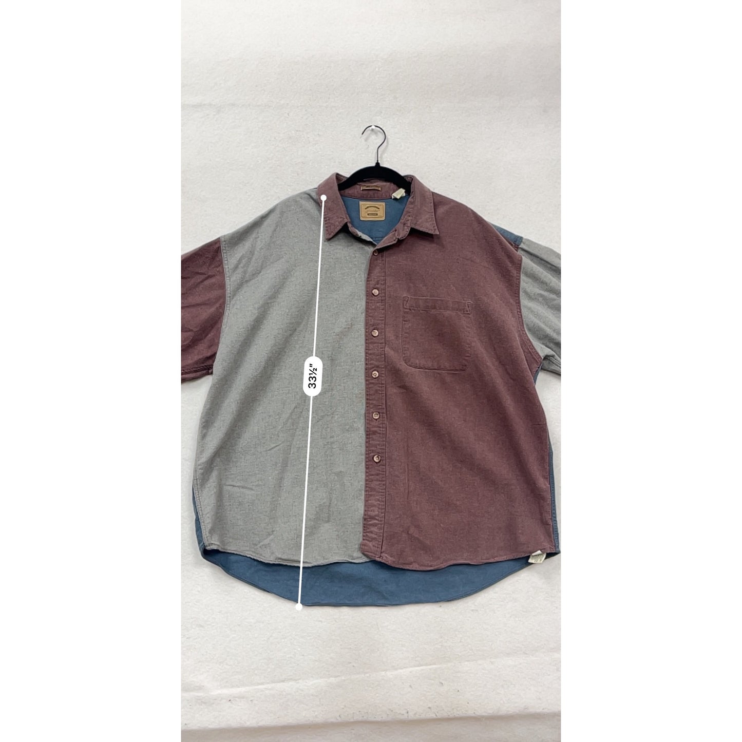 St. Johns Bay XXL Colorblock Heavyweight Flannel Button-Up Shirt #239A