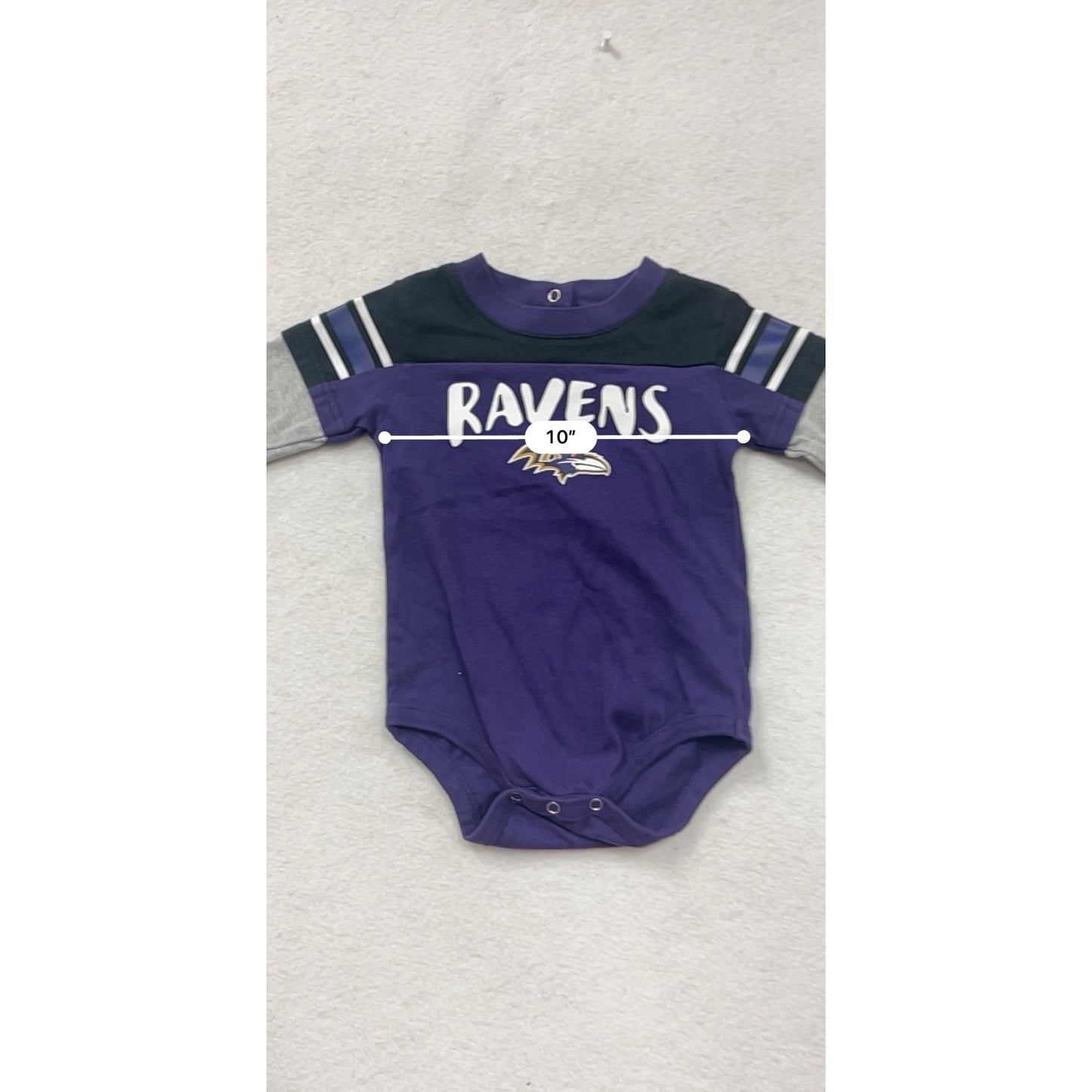NFL Baltimore Ravens Baby Long Sleeve Romper 18M #8552