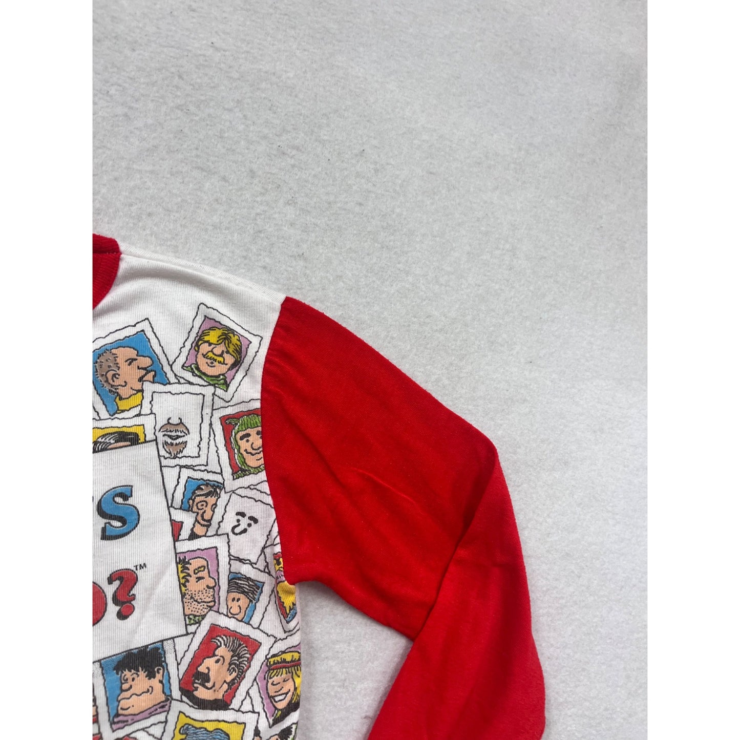 Vintage Wheres Waldo? Kids Graphic Long Sleeve Shirt Size 10 #912A