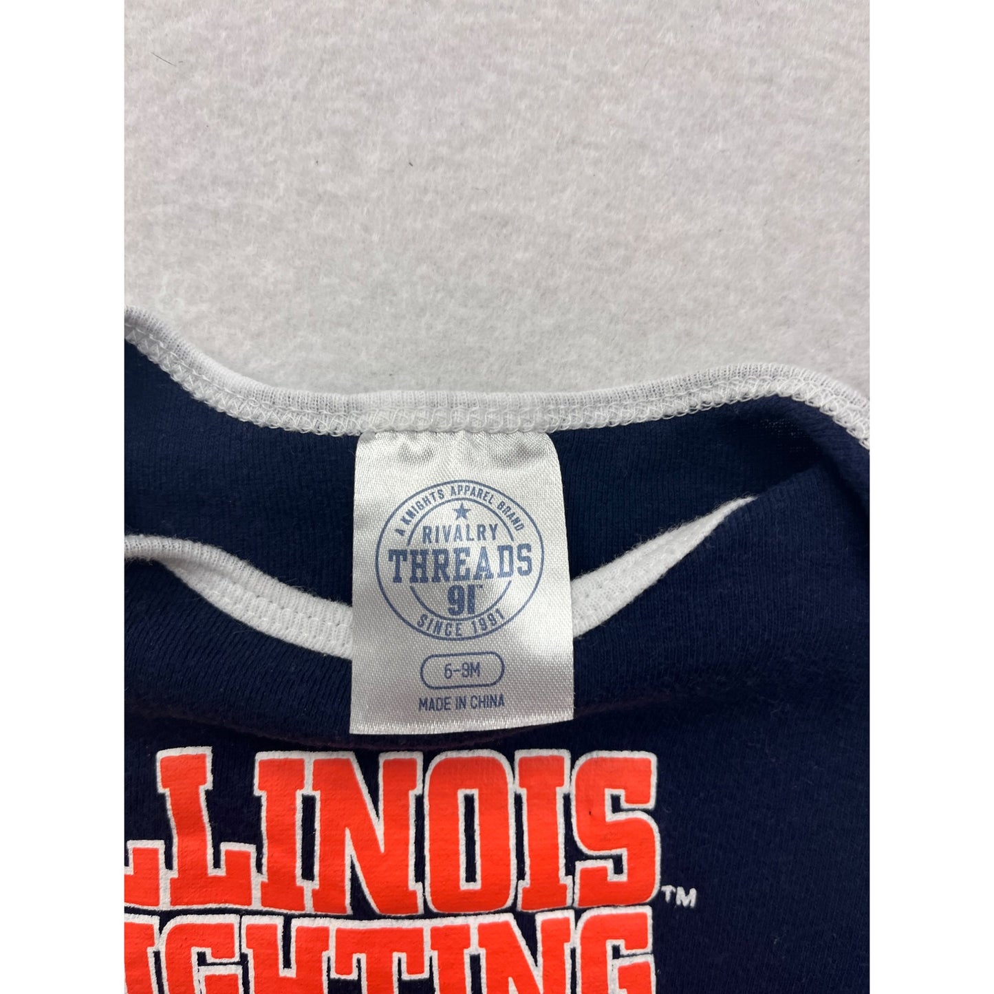 Illinois Fighting Illini Baby Bodysuit 6-9M #6515