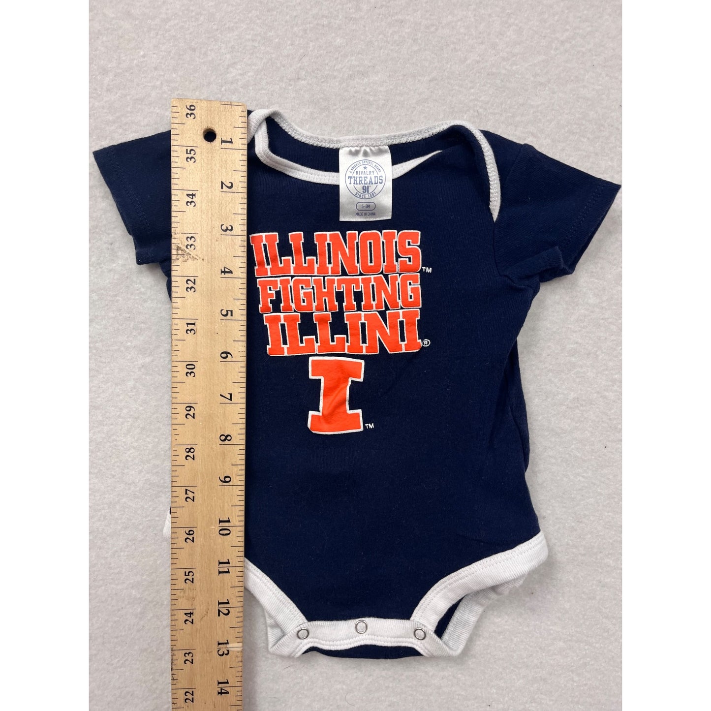 Illinois Fighting Illini Baby Bodysuit 6-9M #6515