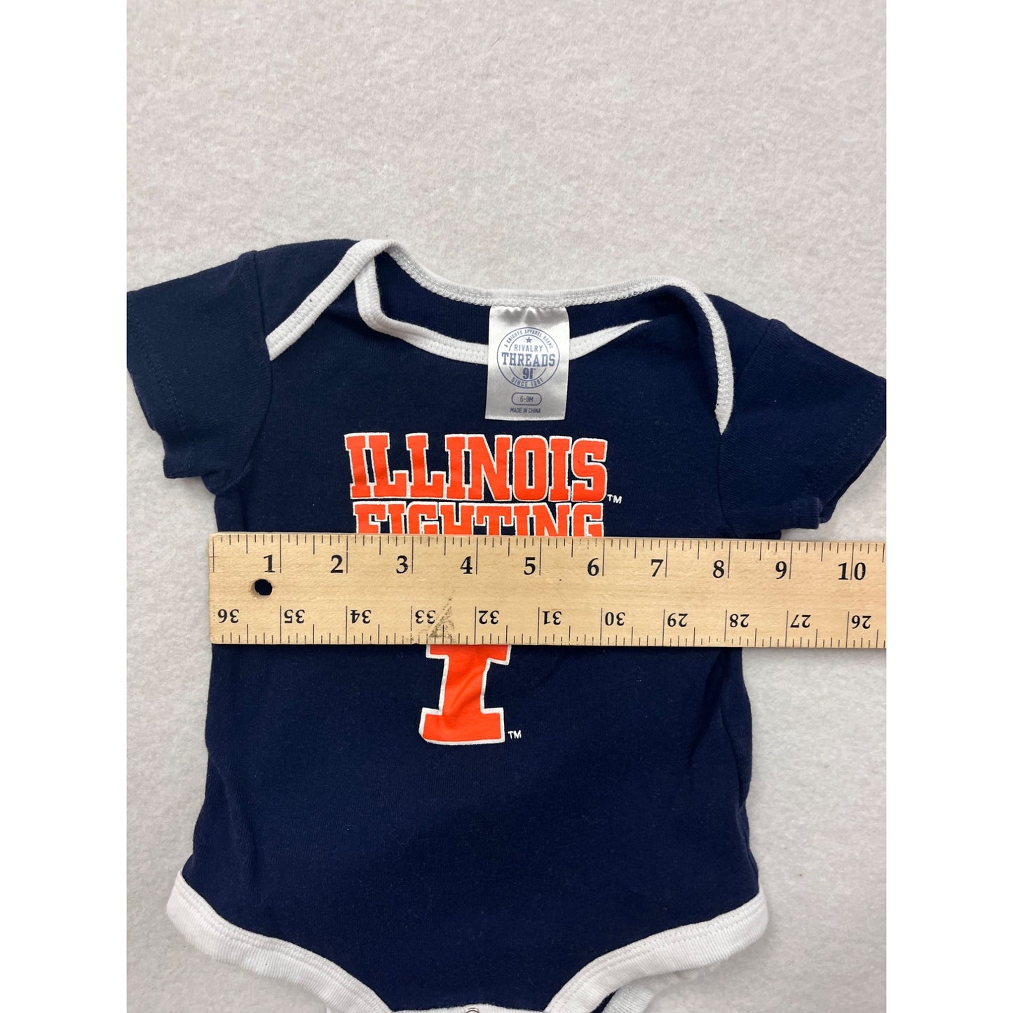 Illinois Fighting Illini Baby Bodysuit 6-9M #6515