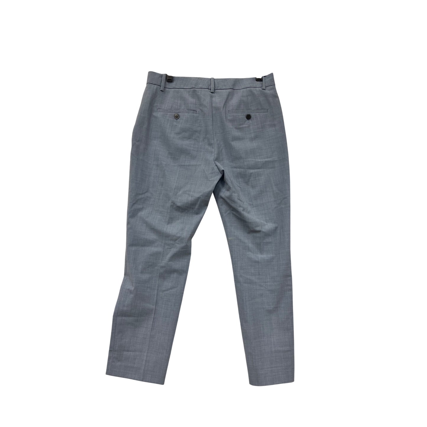 Theory Womens Gray Wool-Blend Trousers Sz 6 With Front & Back Pockets #8050
