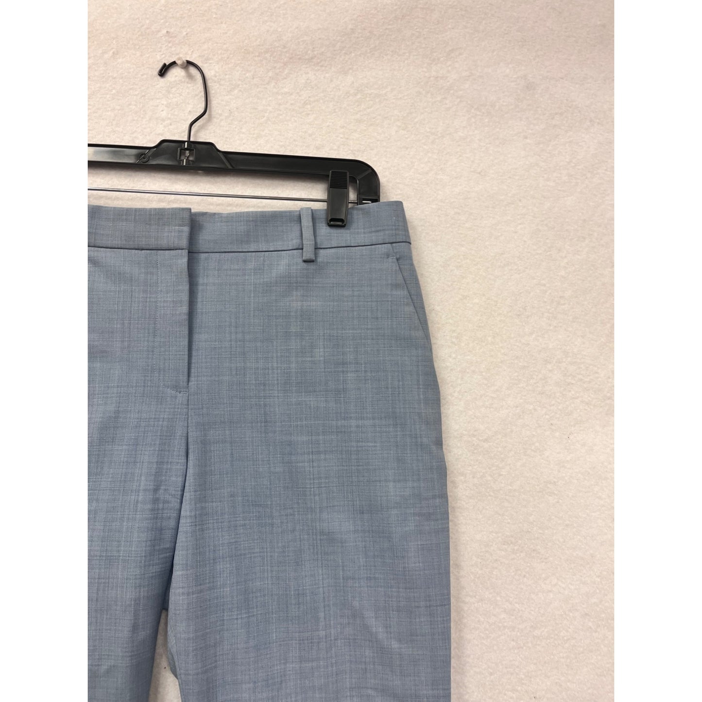 Theory Womens Gray Wool-Blend Trousers Sz 6 With Front & Back Pockets #8050