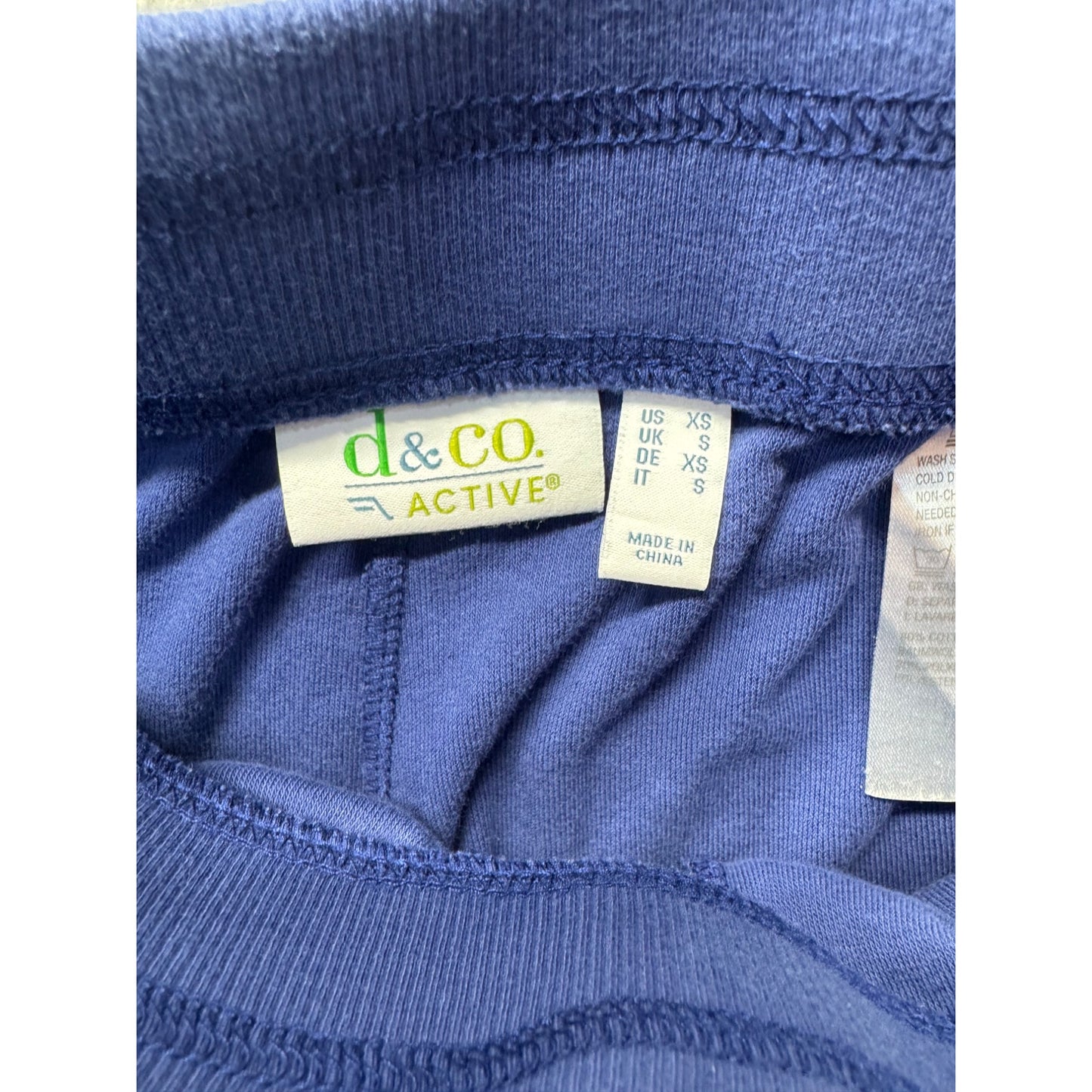 D & Co. Active Womens XS Blue Hooded Jogger Set #7958