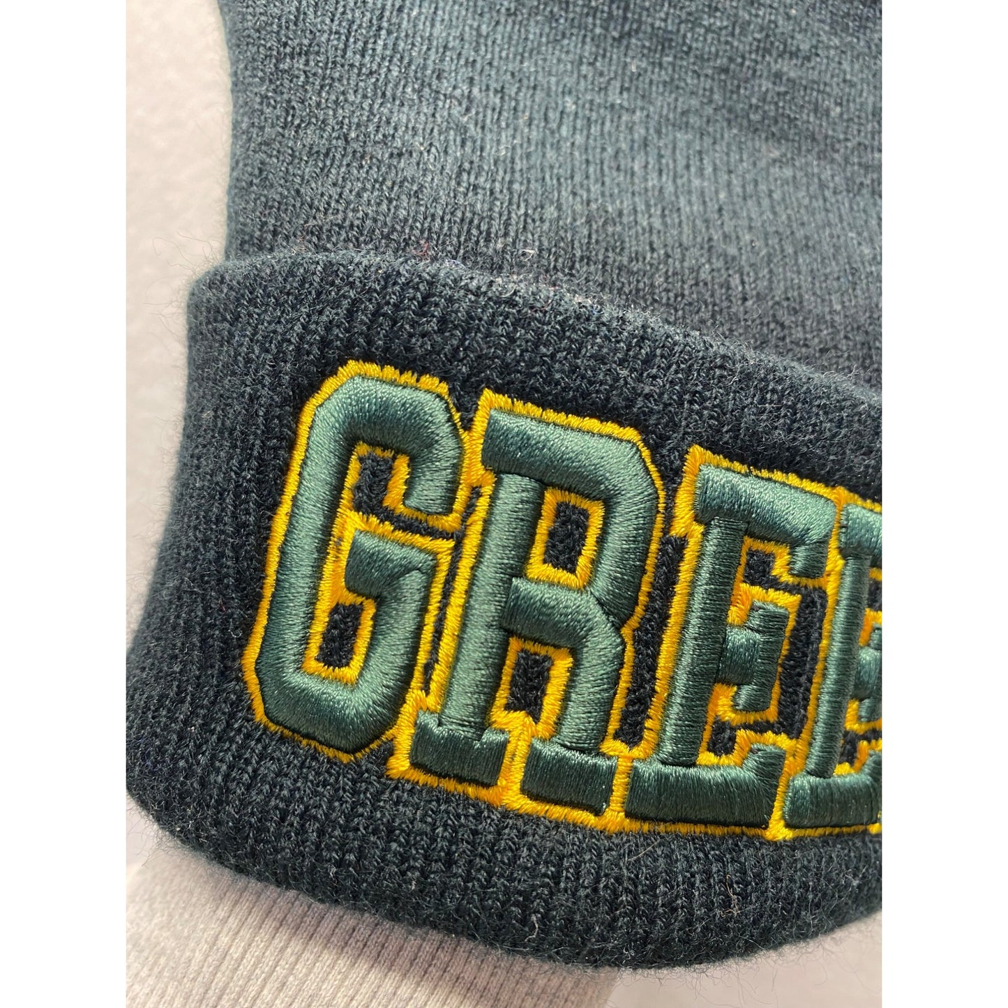 Green Bay Embroidered Beanie Hat One Size #7028