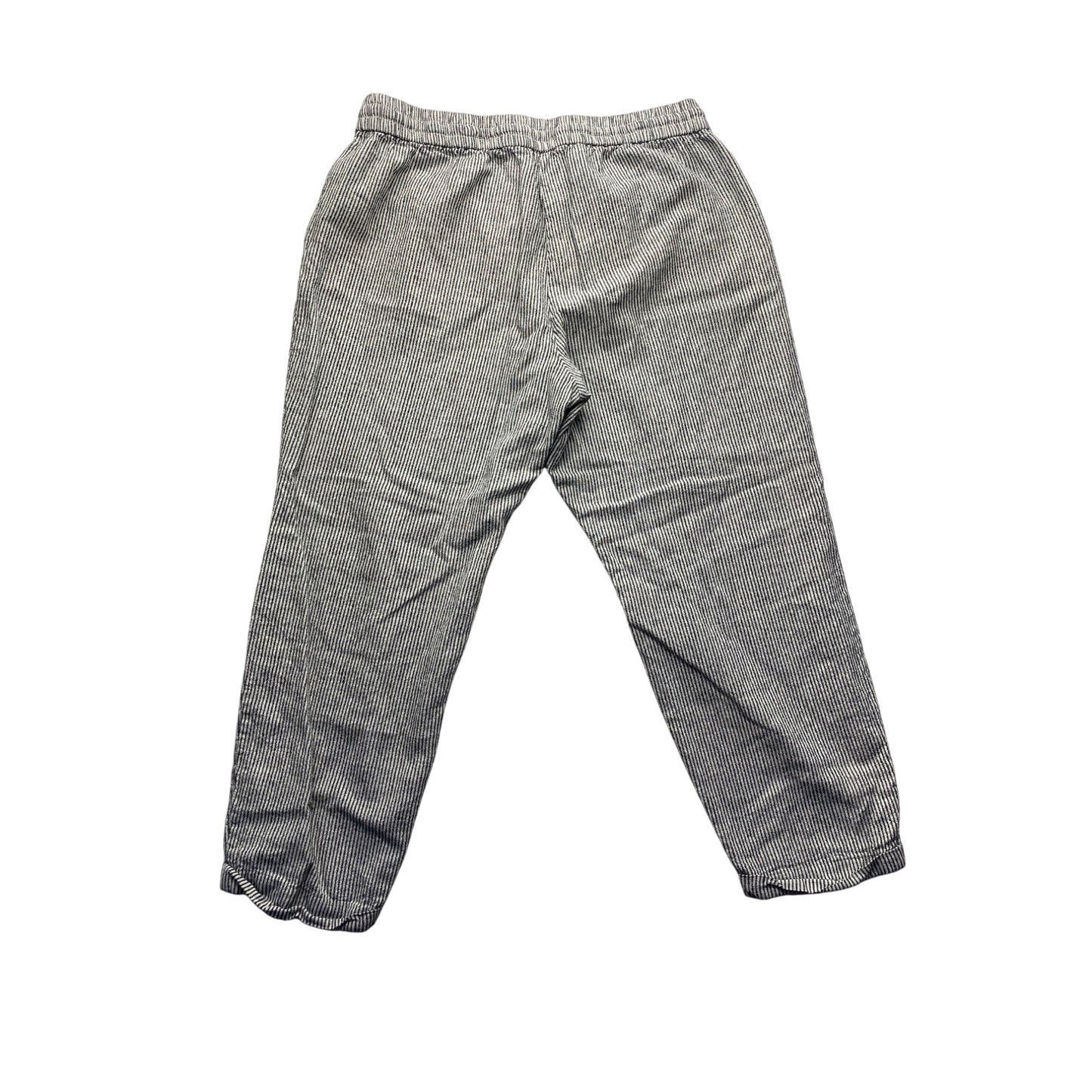 J.Crew Womens Striped Linen/Cotton Blend Elastic-Waist Pants #7326
