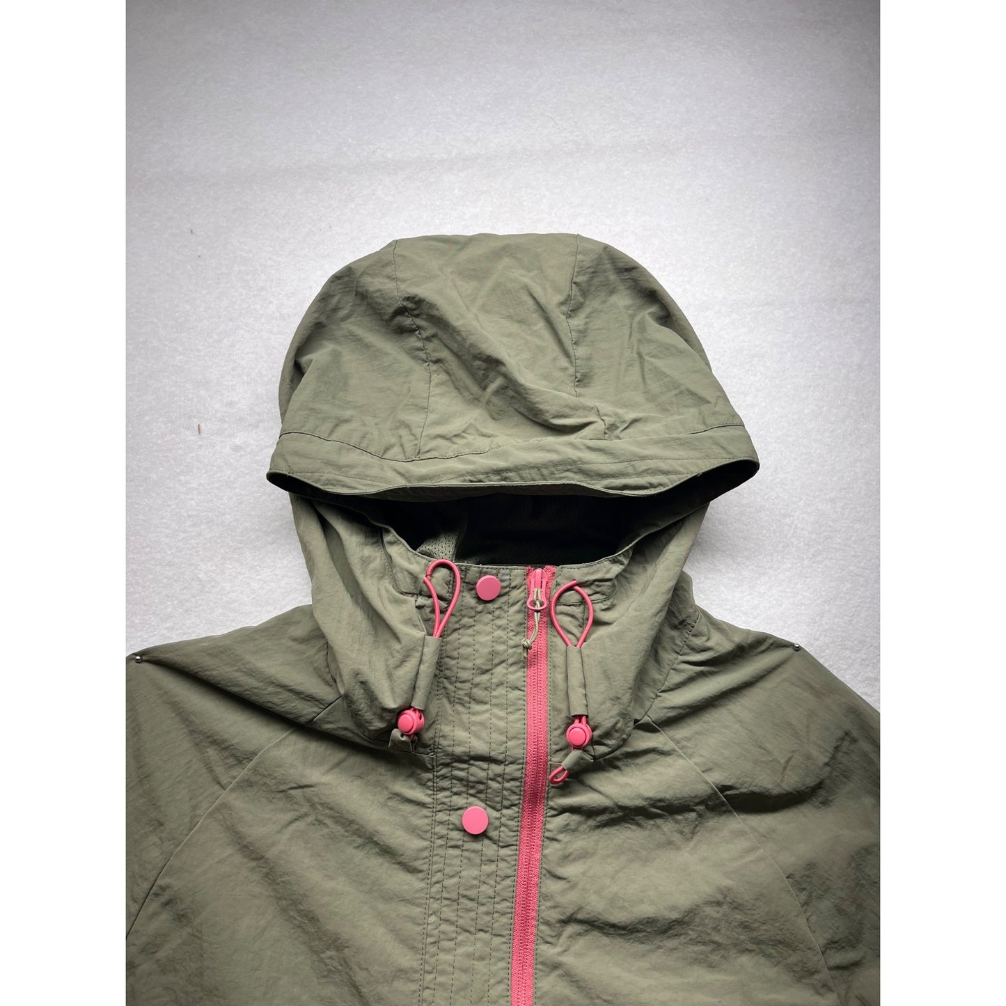 Women’s Liv Outdoor olive green water resistant packable jacket #2767