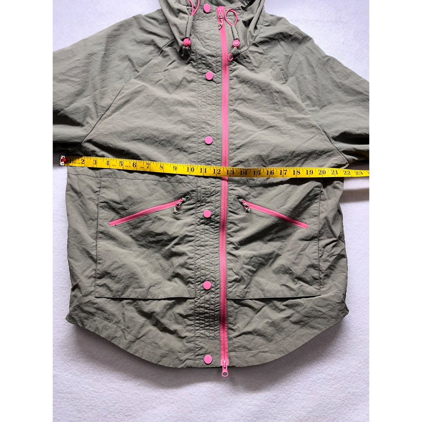 Women’s Liv Outdoor olive green water resistant packable jacket #2767