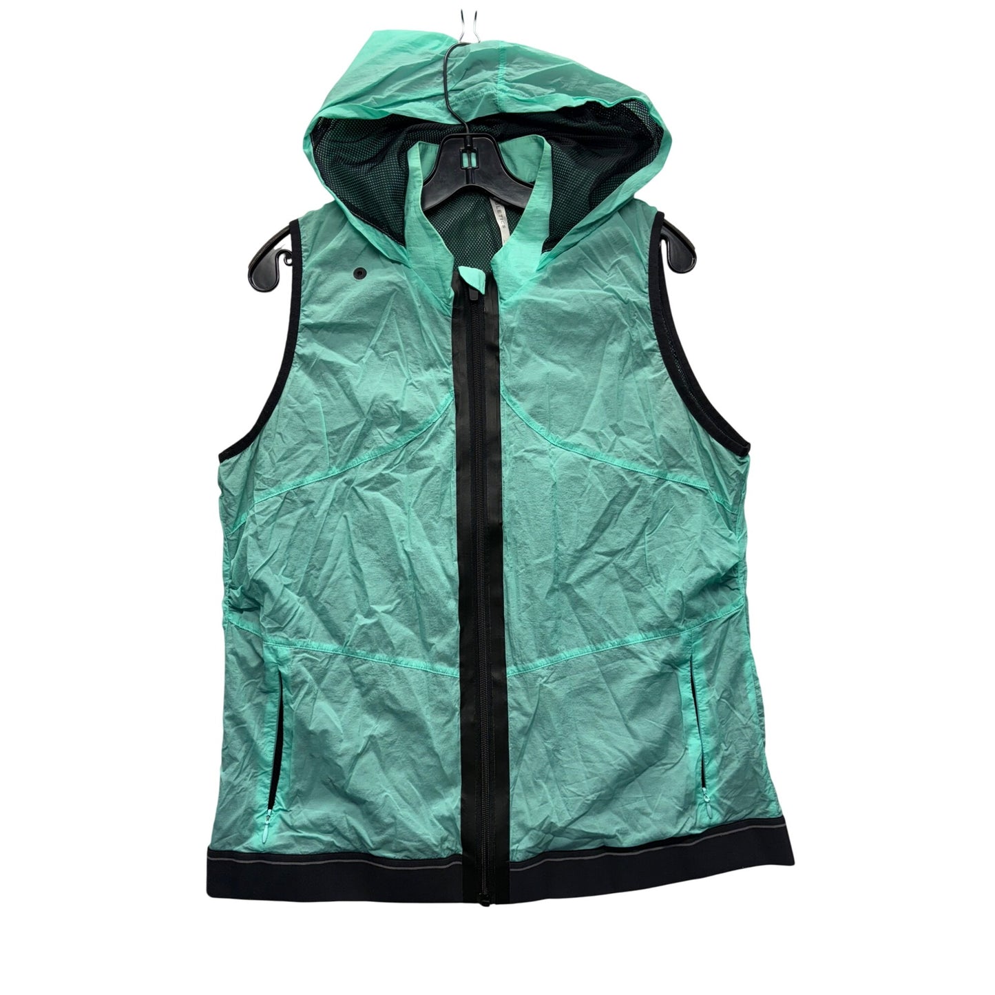 Fabletics Womens XXL Mint Green Sleeveless Hooded Vest #7514