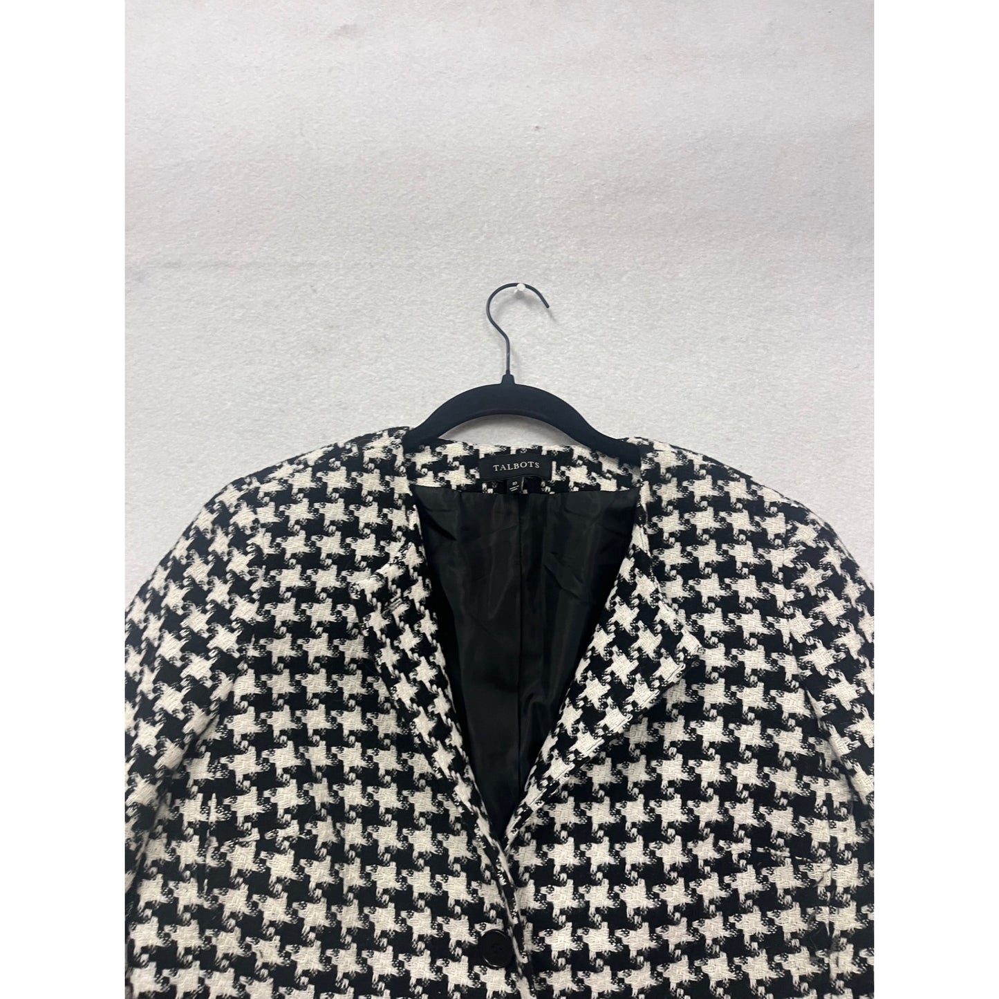 Talbots Houndstooth Blazer Size 10 #362A