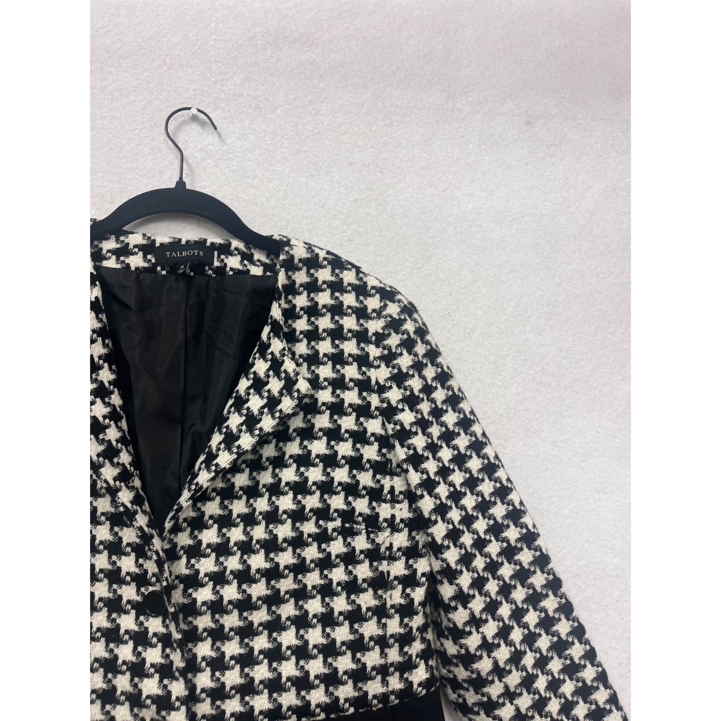 Talbots Houndstooth Blazer Size 10 #362A