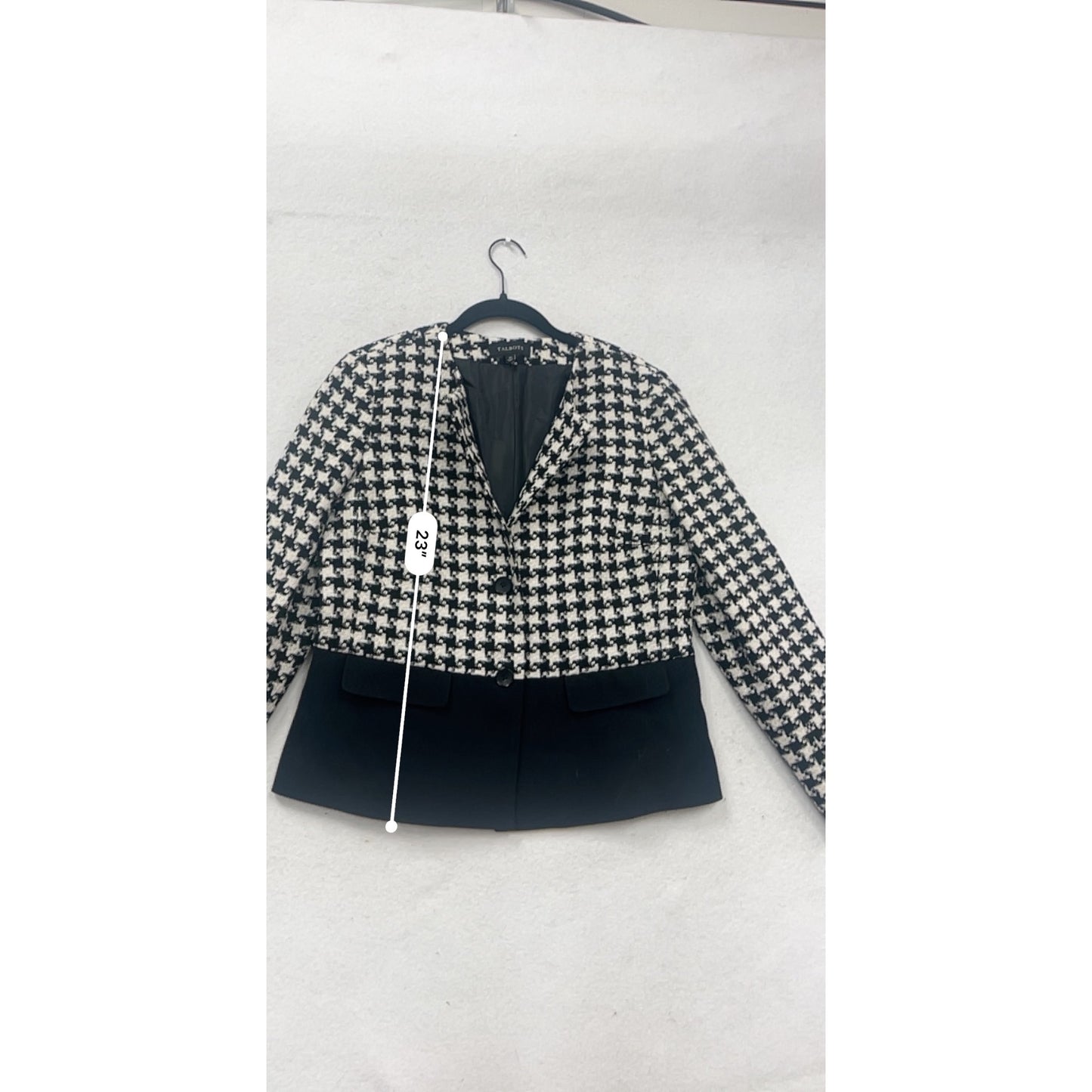 Talbots Houndstooth Blazer Size 10 #362A
