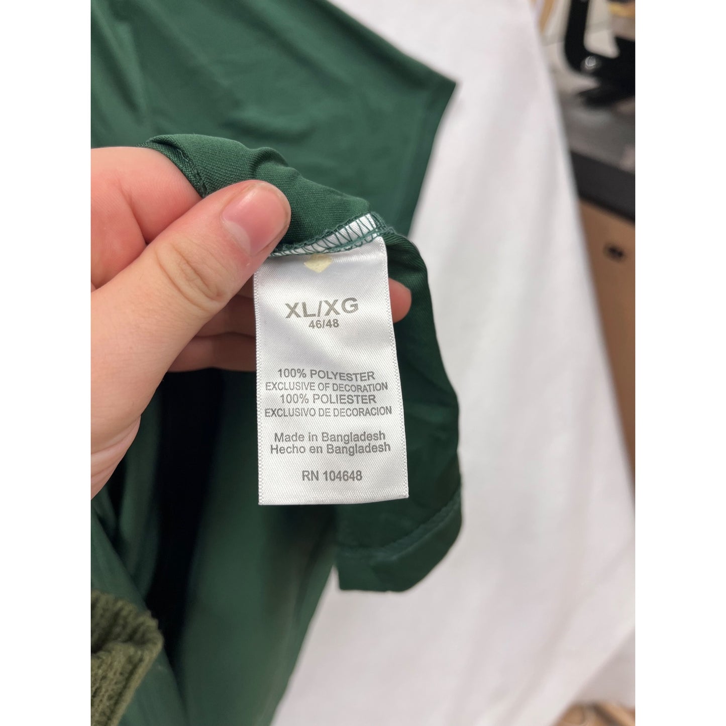 Michigan State Spartans Polo Shirt Knights Apparel Mens XL Green White #6785