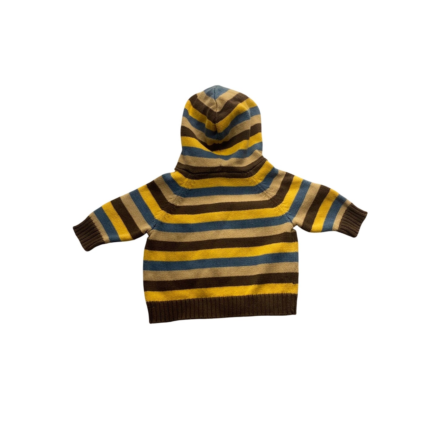 Gymboree Baby Striped Hooded Cardigan Sweater 0-3 Mos 100% Cotton #7147