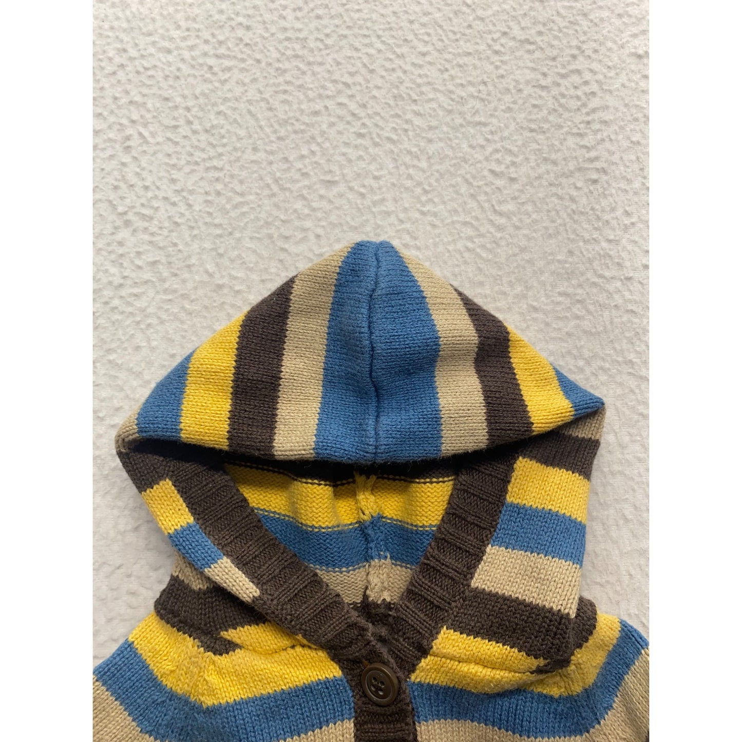 Gymboree Baby Striped Hooded Cardigan Sweater 0-3 Mos 100% Cotton #7147