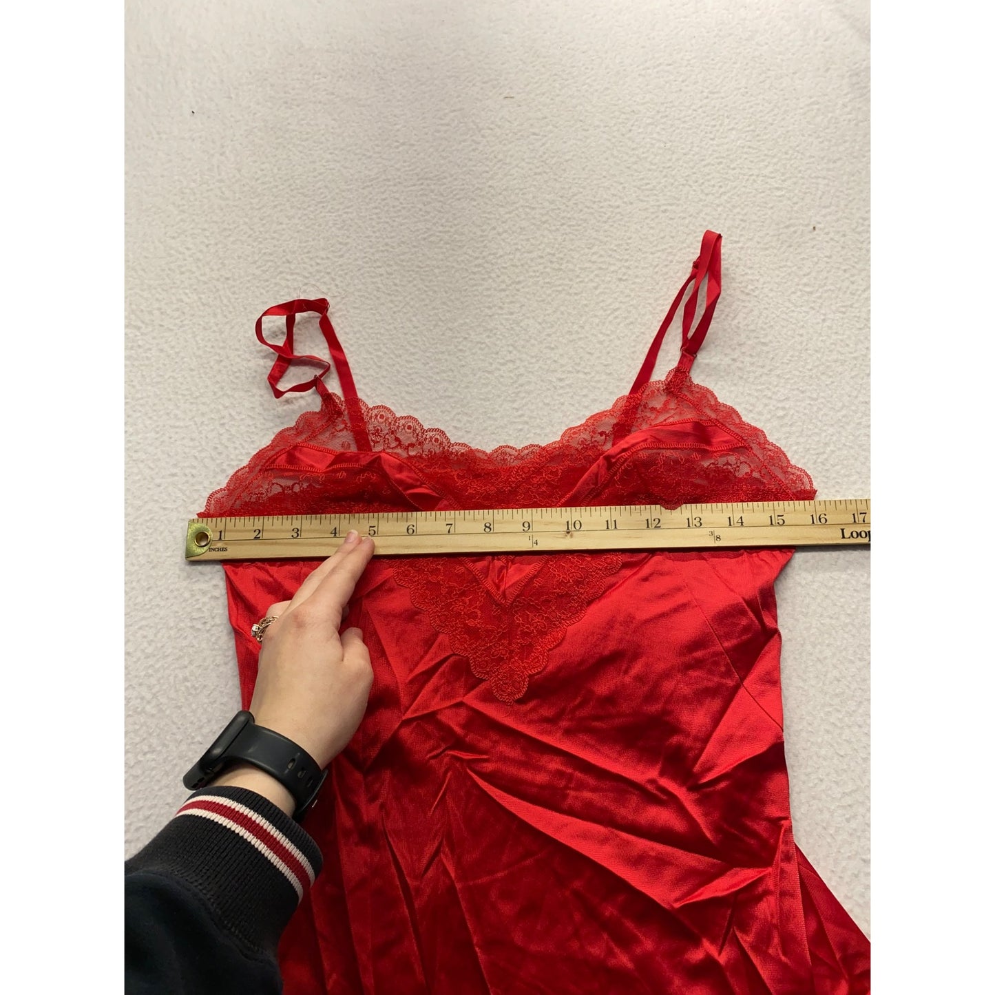 Vintage Red Vanity Fair Lace Trim Camisole #5730