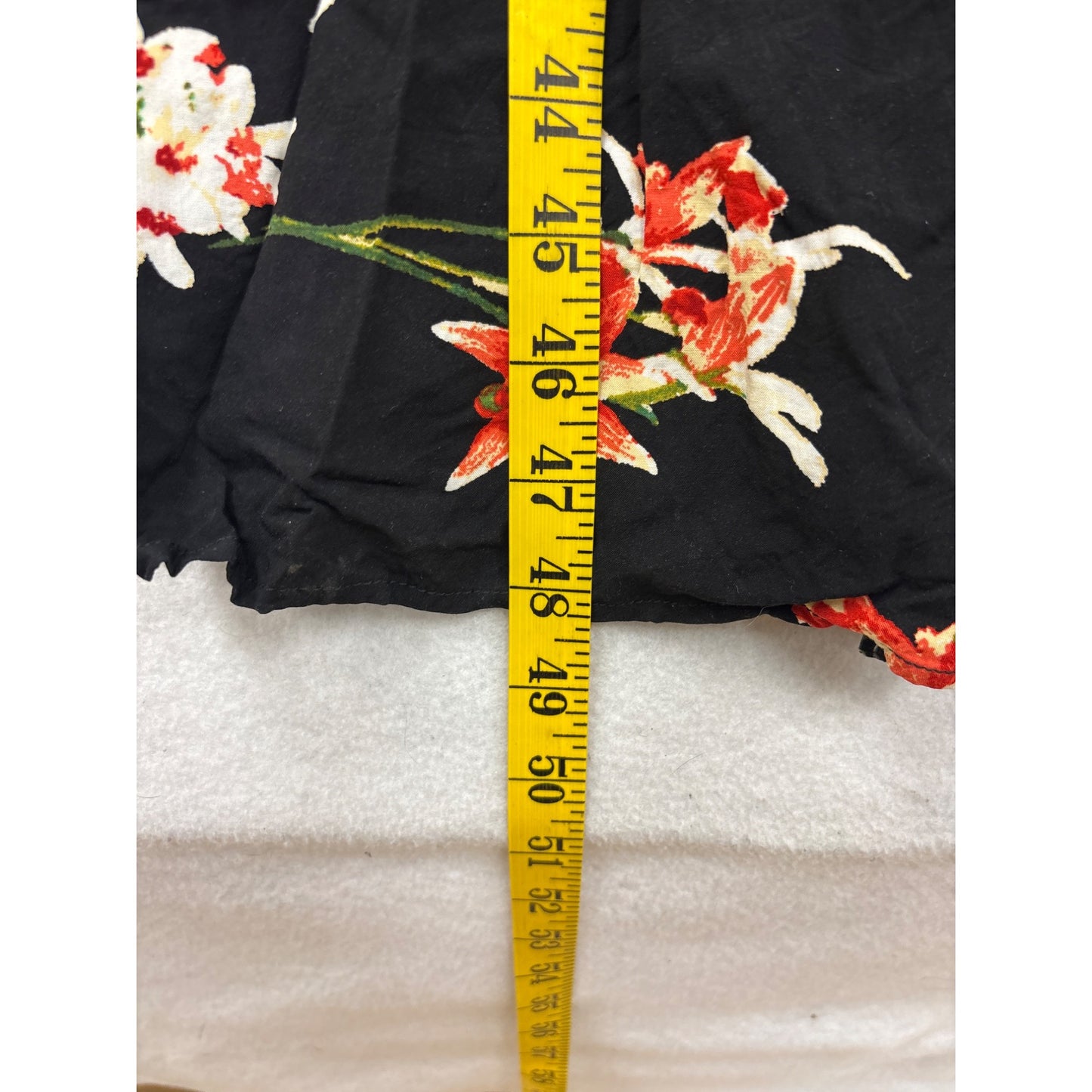 Soprano Black Maxi Dress with shorts featuring Tropical Floral Print & Adjustable Spaghetti Straps - Womens Size S #6976