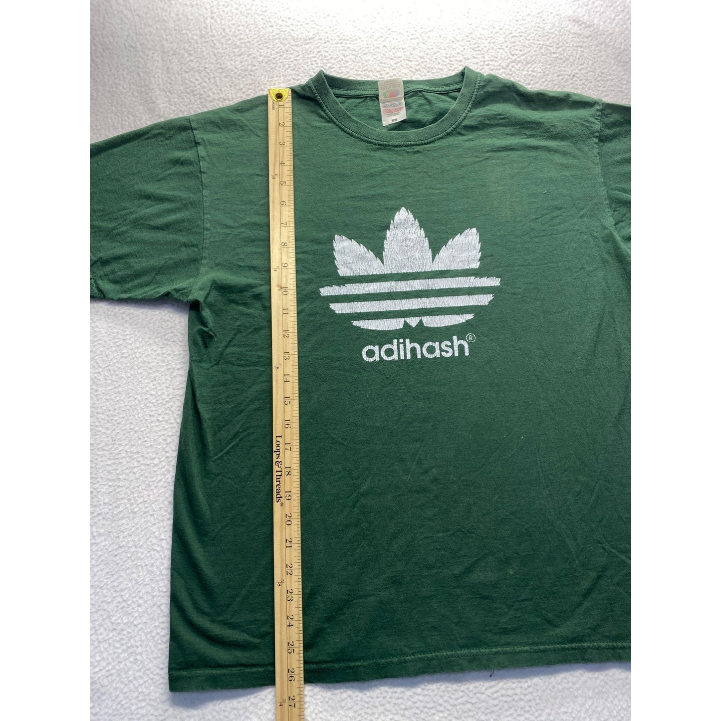 Fruit Of The Loom Green Adihash Shirt #5683