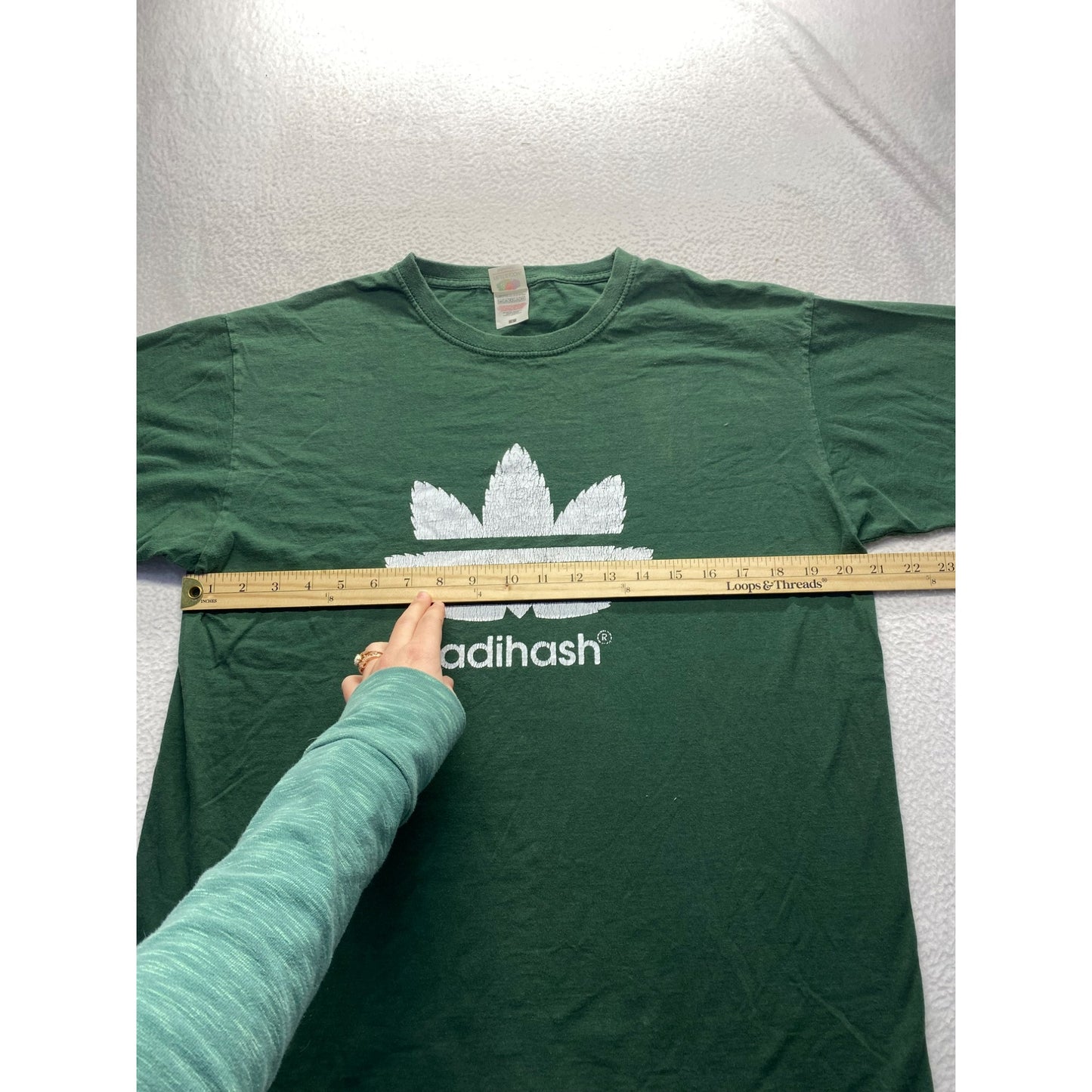 Fruit Of The Loom Green Adihash Shirt #5683