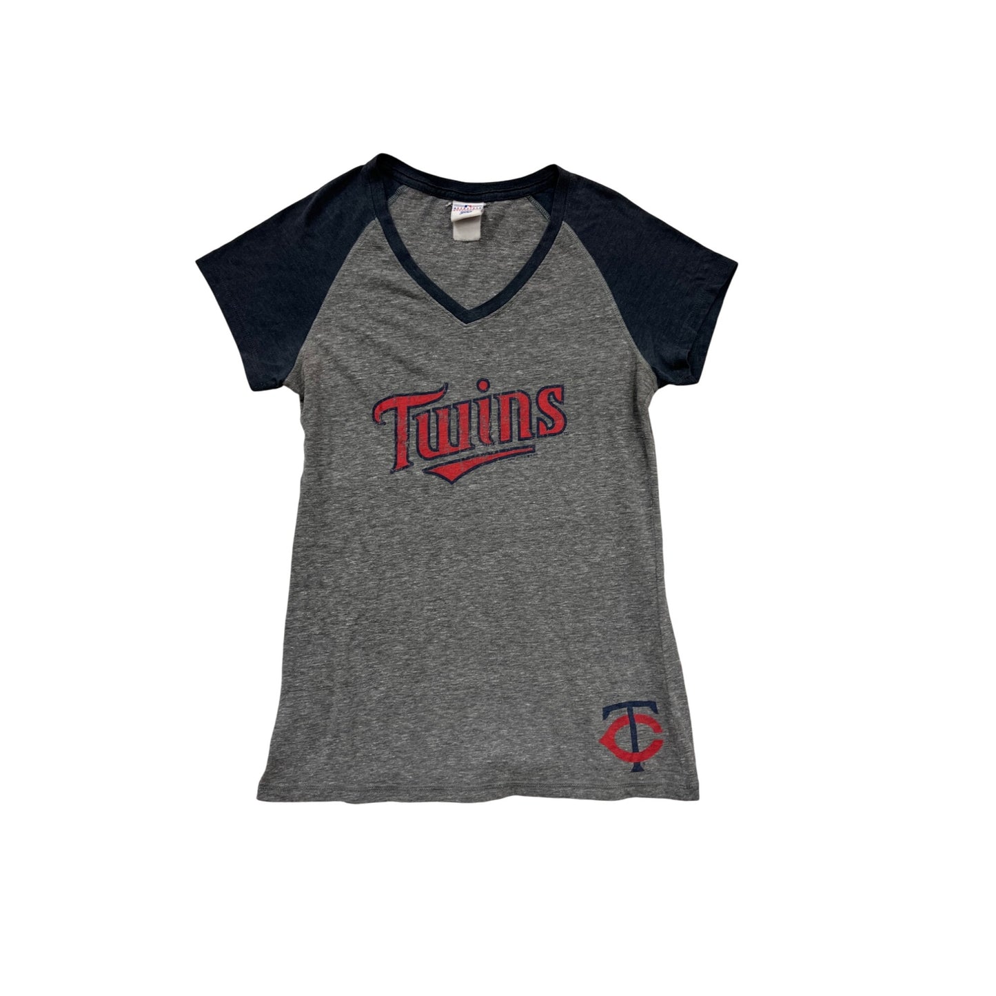 Minnesota Twins V-Neck Raglan T-Shirt #888A