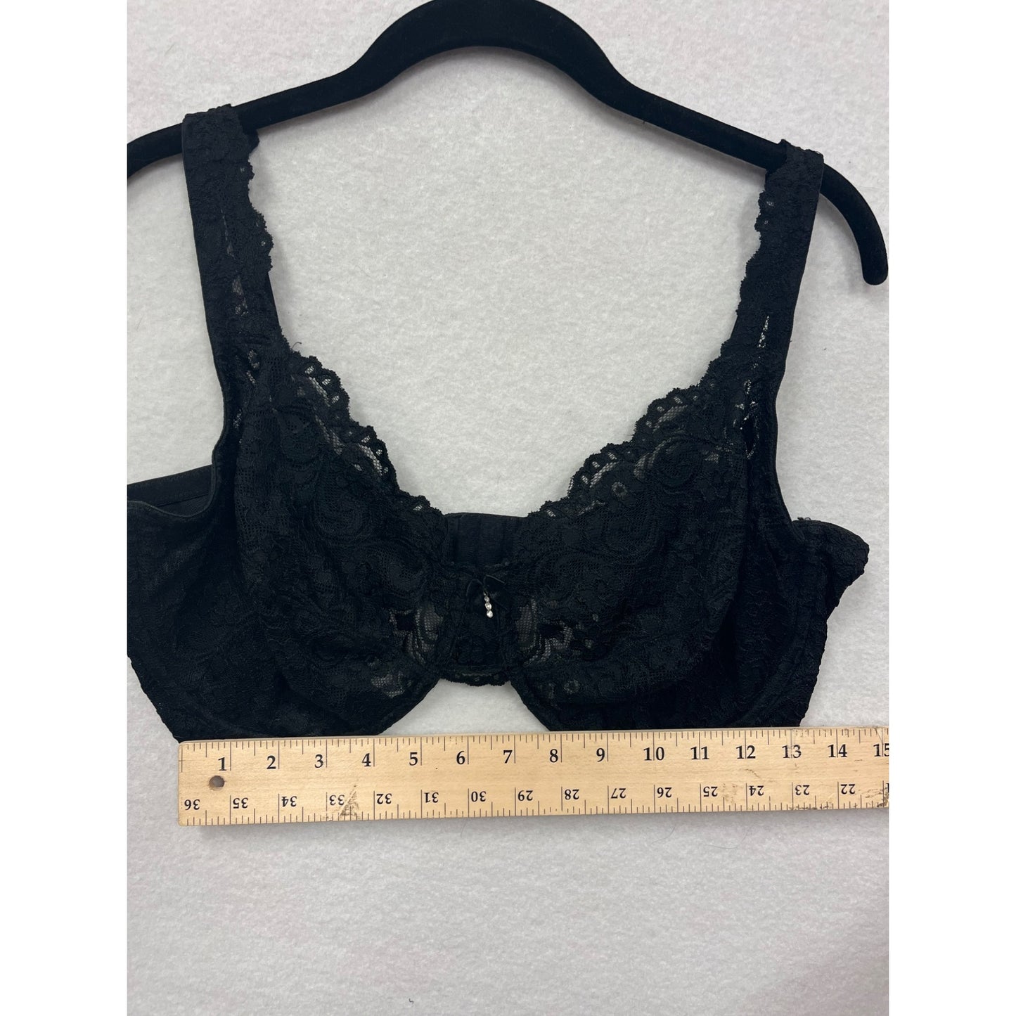 Smart & Sexy Womens Sheer Black Lace Bra 40DDD #6269