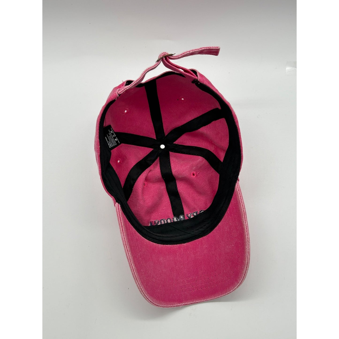 Dry Goods Pink Adjustable Baseball Cap 100% Cotton Embroidered Logo Unisex #6639