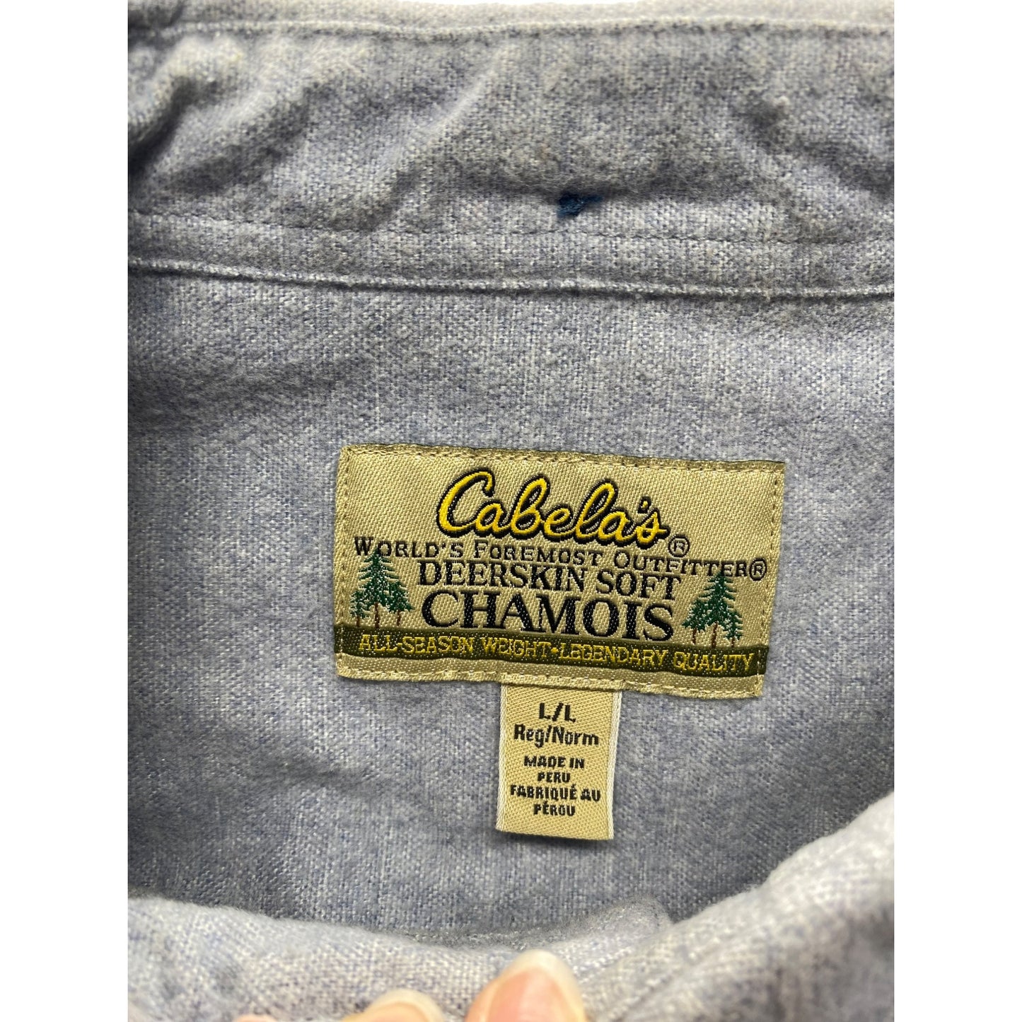 Vintage Cabelas Winter Deer Flannel #5150