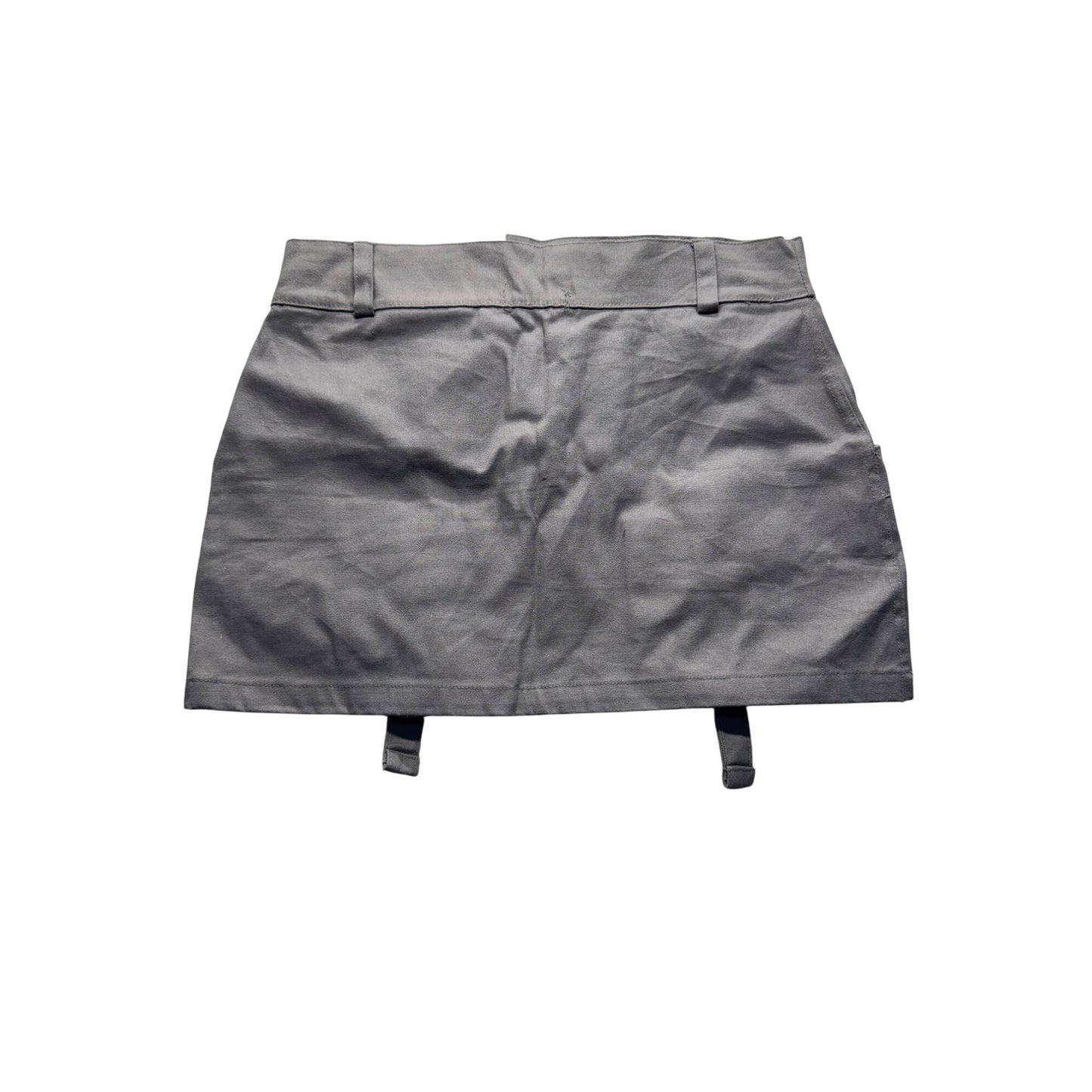 PrettyLittleThing Utility Mini Skirt Gray UK 12 / US 8 #7975